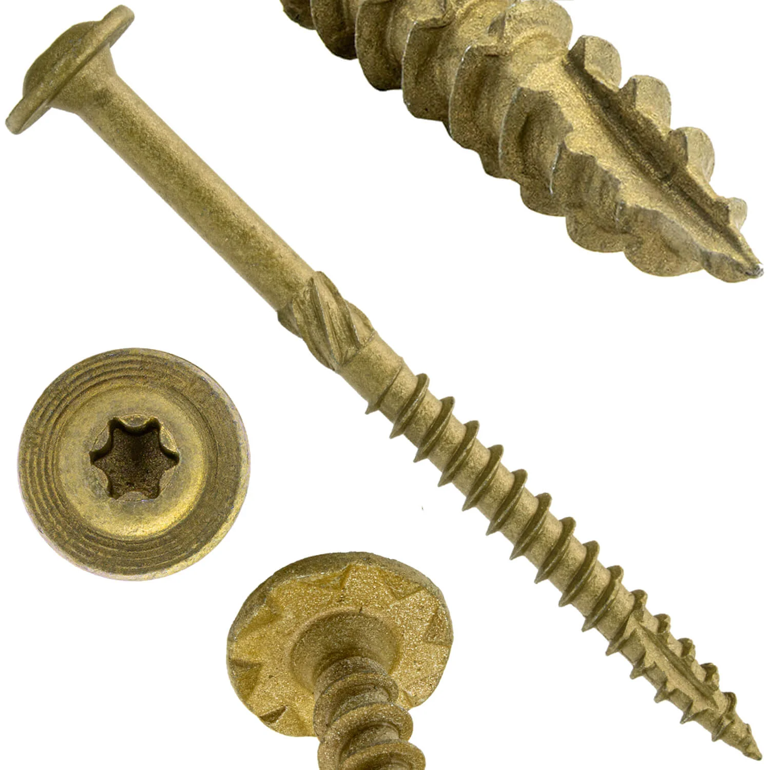 Jake Sales #15 x 3-1/2" Construction Lag Screw - Torx/Star Drive Heavy Duty Structural Lag Screw - ACQ Compatible - Modified Truss Washer Head(OVERSTOCK) - Image 6