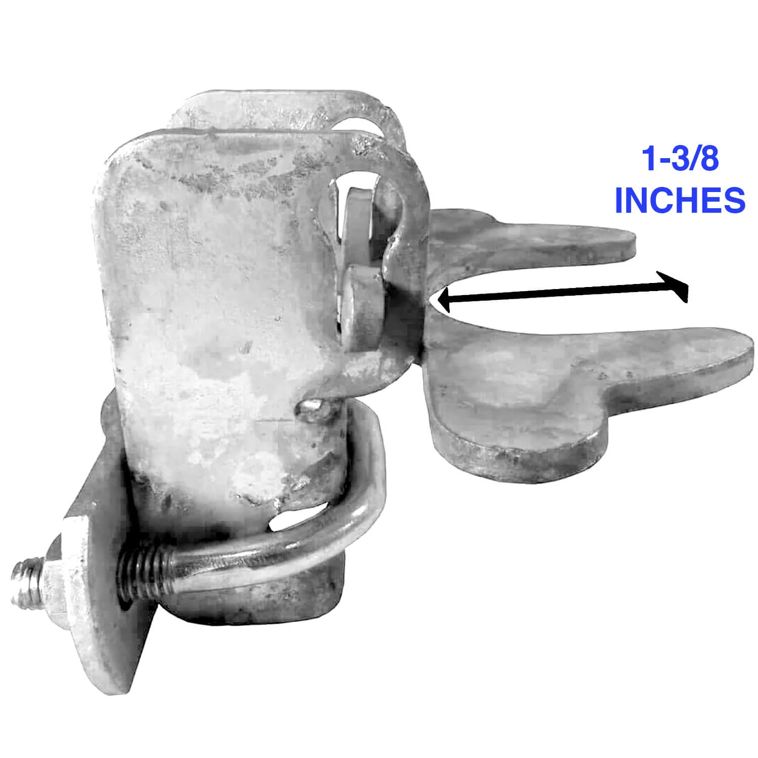 Kennel Gate Latch for Dog Kennel. Fits 1-3/8" Gate Frame & 1-3/8" Gate Post. Made of galvanized steel to prevent rust and corrosion - Image 7