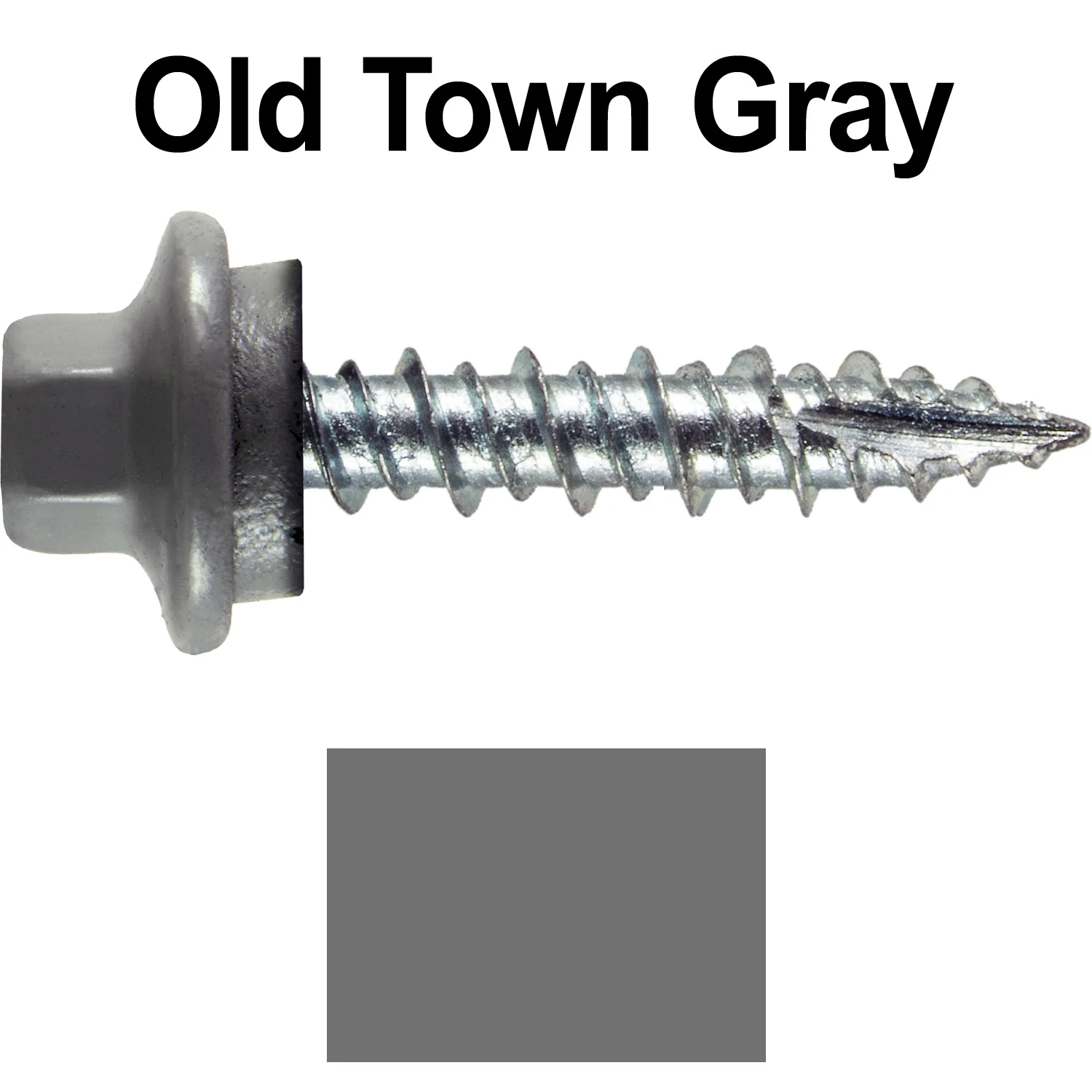 10 x 1" - STAINLESS HEX / ZINC Sheet Metal Roof Screw. Self starting metal to wood siding screws. EPDM washer. Colored head. - Image 104