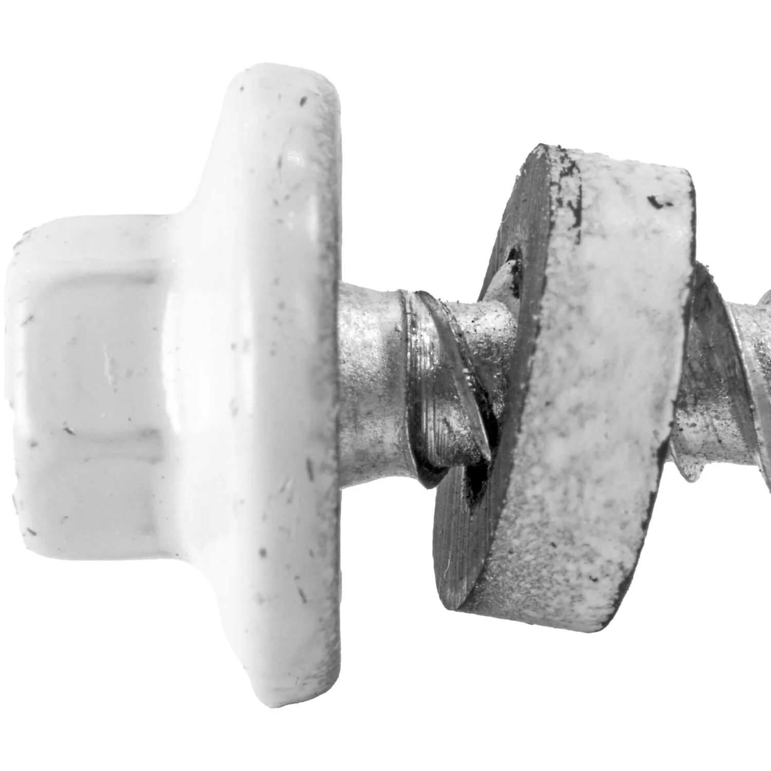 10 x 1" - STAINLESS HEX / ZINC Sheet Metal Roof Screw. Self starting metal to wood siding screws. EPDM washer. Colored head. - Image 3