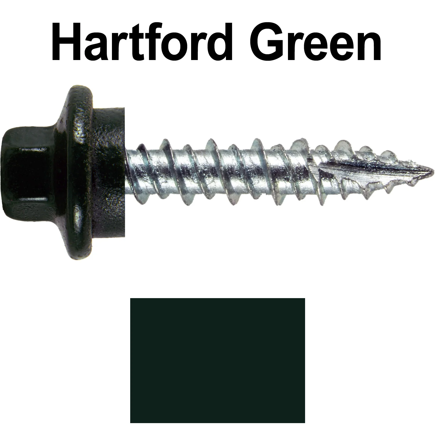 10 x 1" - STAINLESS HEX / ZINC Sheet Metal Roof Screw. Self starting metal to wood siding screws. EPDM washer. Colored head. - Image 85