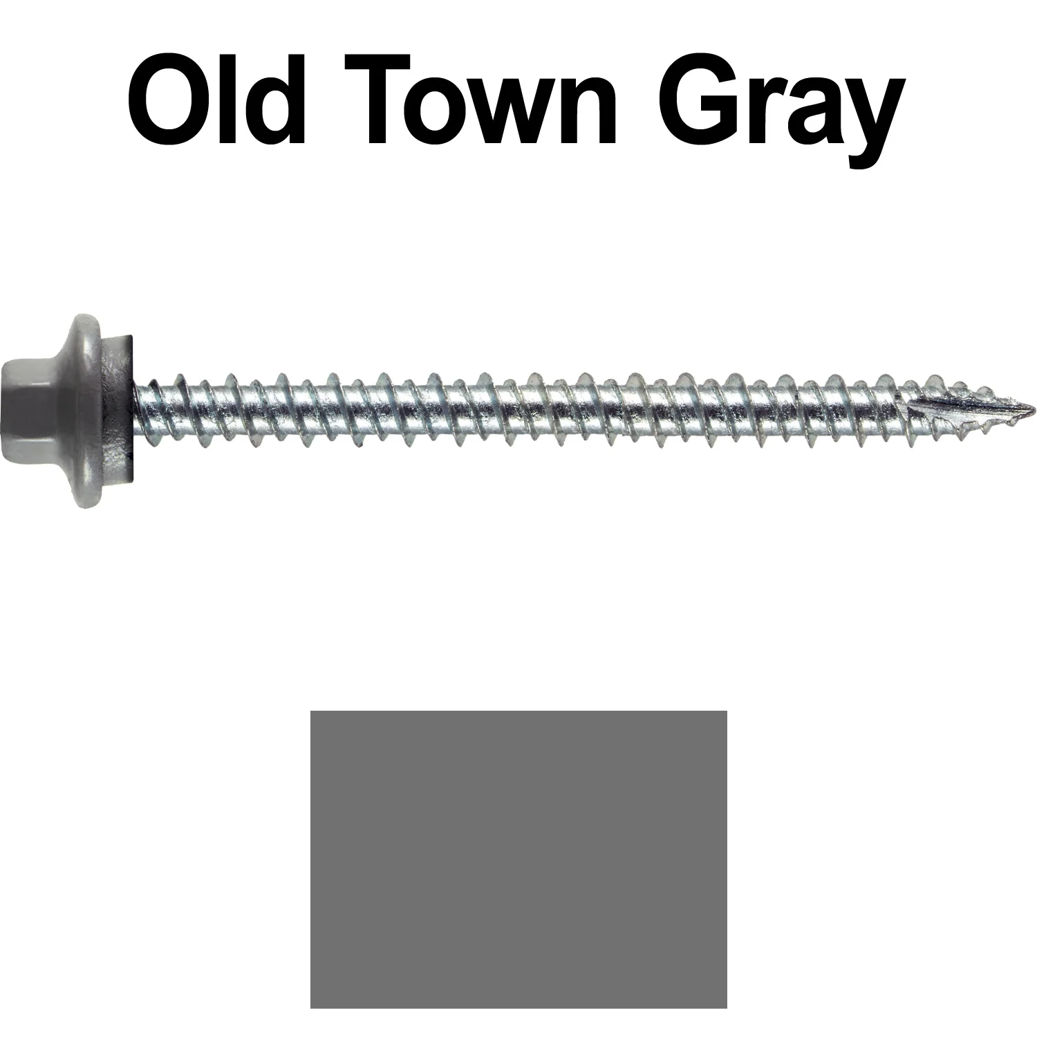 10 x 2-1/2” - STAINLESS HEX / ZINC Sheet Metal Roof Screw. Self starting metal to wood siding screws. EPDM washer. Colored head. - Image 109