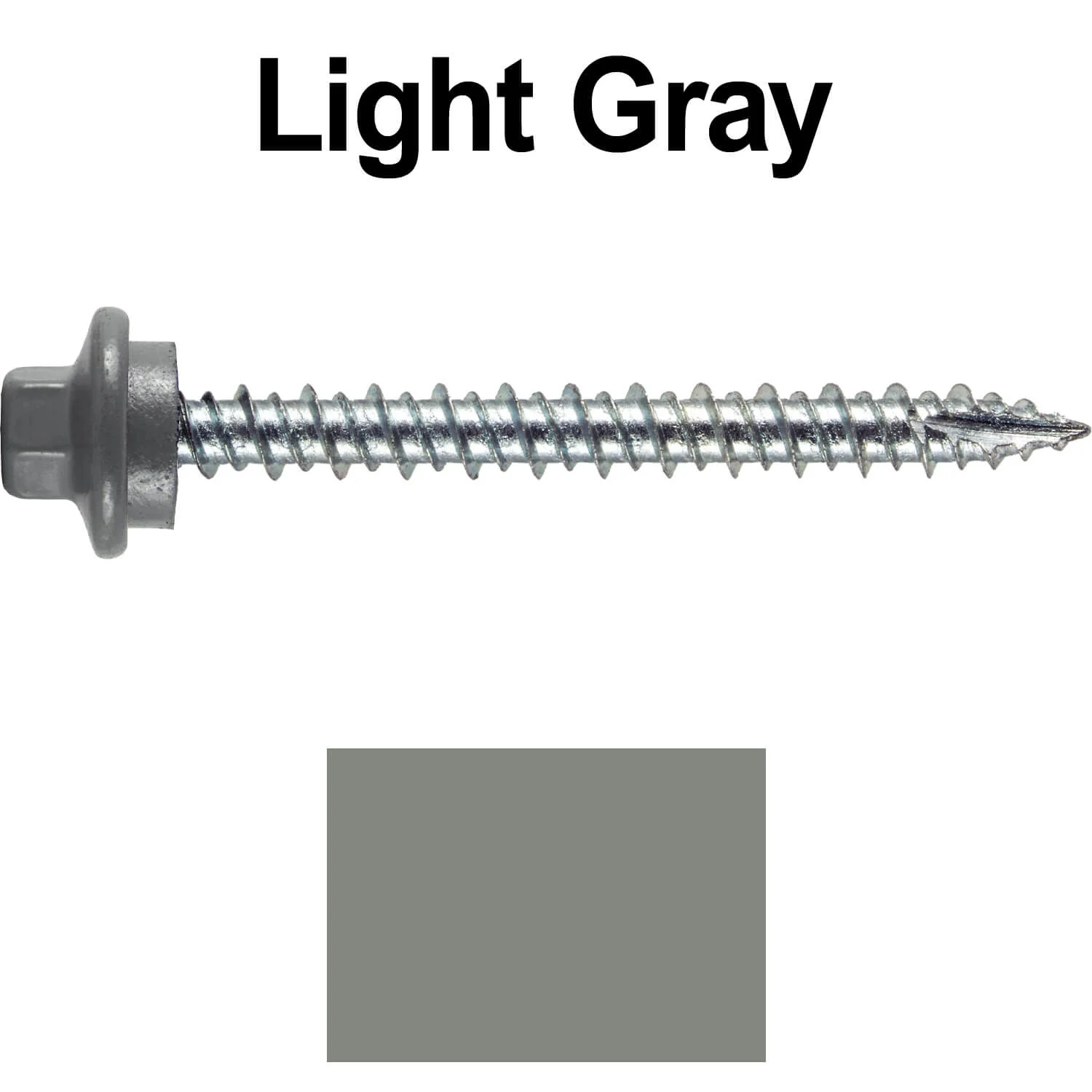 10 x 2” - STAINLESS HEX / ZINC Sheet Metal Roof Screw. Self starting metal to wood siding screws. EPDM washer. Colored head. - Image 101