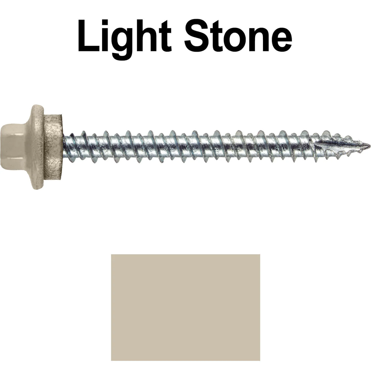 10 x 2” - STAINLESS HEX / ZINC Sheet Metal Roof Screw. Self starting metal to wood siding screws. EPDM washer. Colored head. - Image 103