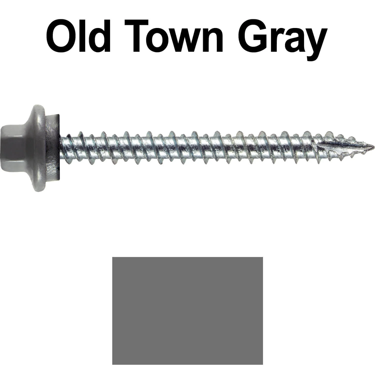 10 x 2” - STAINLESS HEX / ZINC Sheet Metal Roof Screw. Self starting metal to wood siding screws. EPDM washer. Colored head. - Image 110