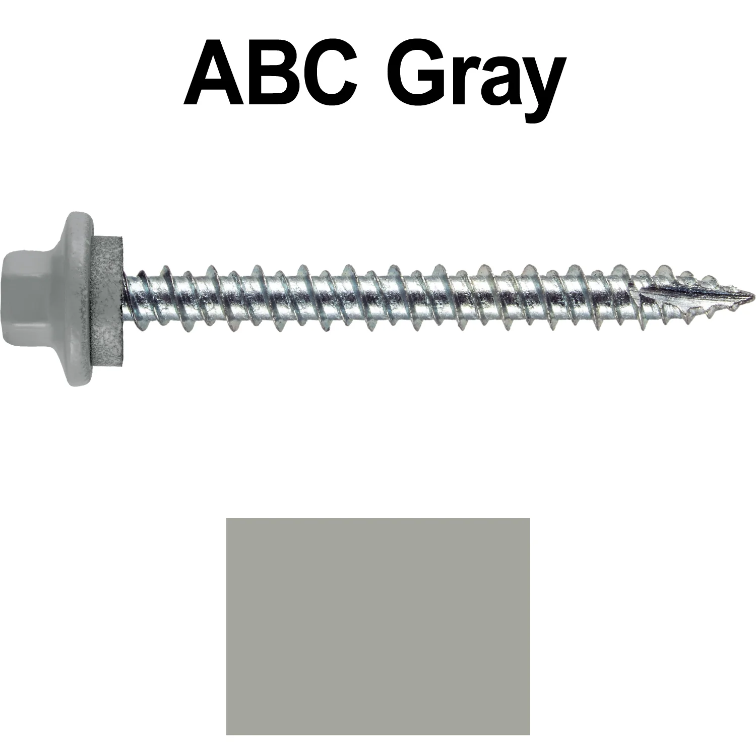 10 x 2” - STAINLESS HEX / ZINC Sheet Metal Roof Screw. Self starting metal to wood siding screws. EPDM washer. Colored head. - Image 47