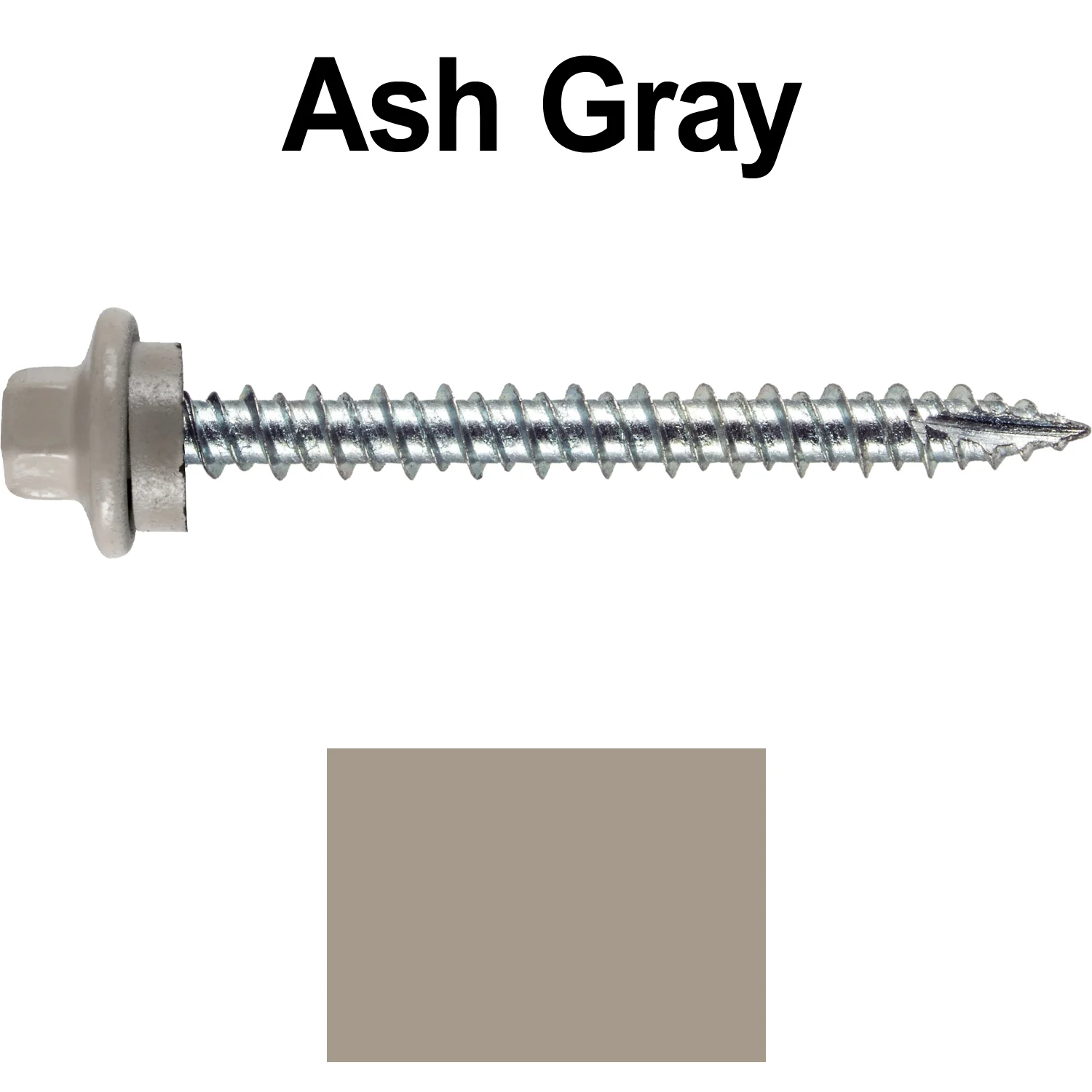 10 x 2” - STAINLESS HEX / ZINC Sheet Metal Roof Screw. Self starting metal to wood siding screws. EPDM washer. Colored head. - Image 52