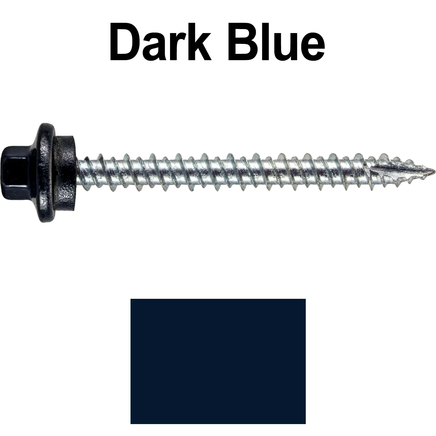 10 x 2” - STAINLESS HEX / ZINC Sheet Metal Roof Screw. Self starting metal to wood siding screws. EPDM washer. Colored head. - Image 75