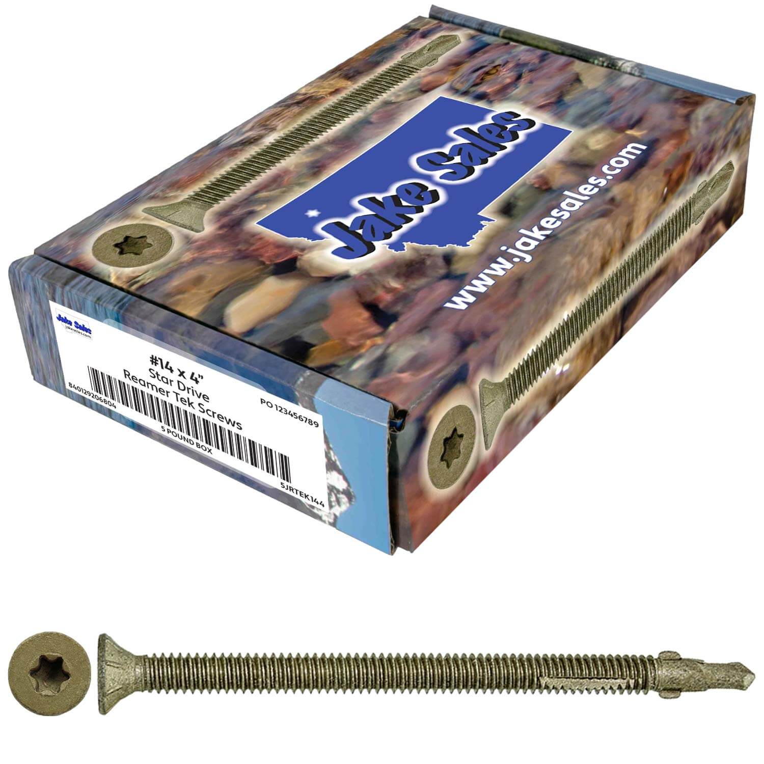 Reamer Tek Torx/Star Head Self-Drilling Wood to Metal Screws - for Flatbeds, Trailers or Fastening Wood to Steel - Image 136
