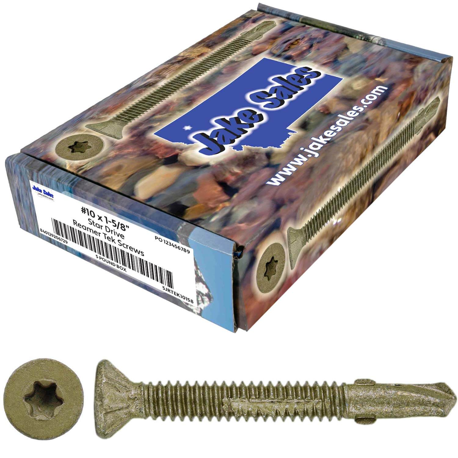 Reamer Tek Torx/Star Head Self-Drilling Wood to Metal Screws - for Flatbeds, Trailers or Fastening Wood to Steel - Image 88