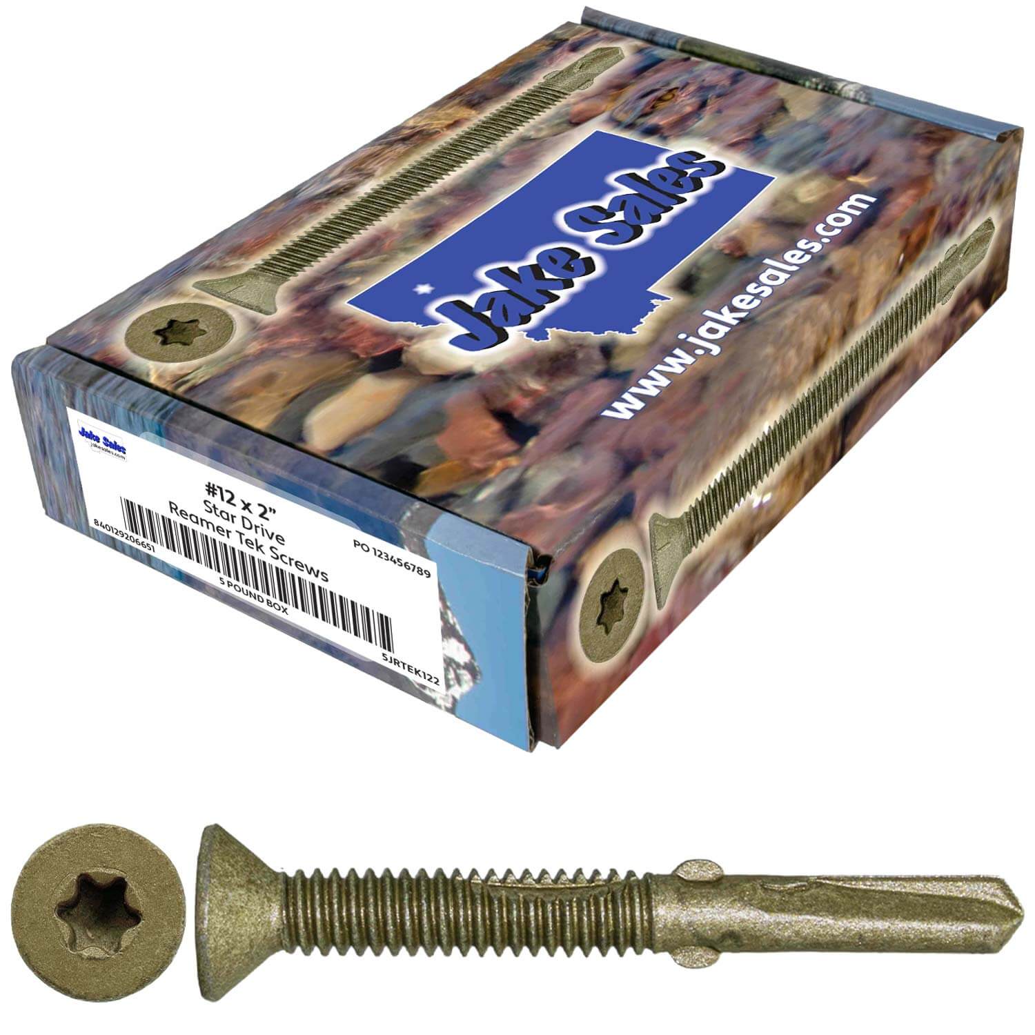 Reamer Tek Torx/Star Head Self-Drilling Wood to Metal Screws - for Flatbeds, Trailers or Fastening Wood to Steel - Image 92