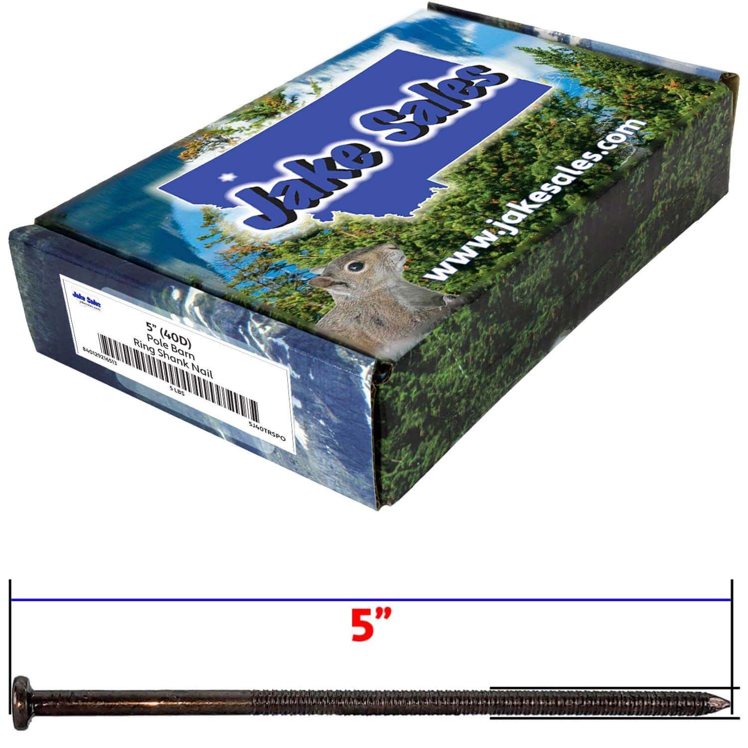 Ring Shank Common Bright and Spike Nails - Used for landscaping timbers, railroad ties, pole barns and load bearing structures - Image 21