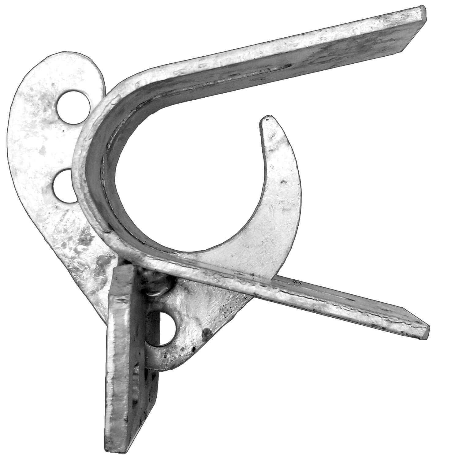 ROLLING OFFSET LATCH - "LOCK N' LATCH": (for 1-5/8" to 1-7/8") Chain Link Fence Gate Offset Latch (Rolling, Sliding, or Cantilevered Gate Latch) - Image 3