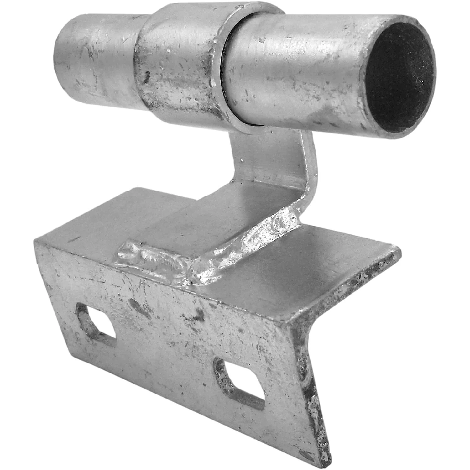 ROLLING/SLIDING GATE TRACK BRACKET -WALL MOUNT: for 1-5/8" Track Pipe [Flat Back] - Image 3