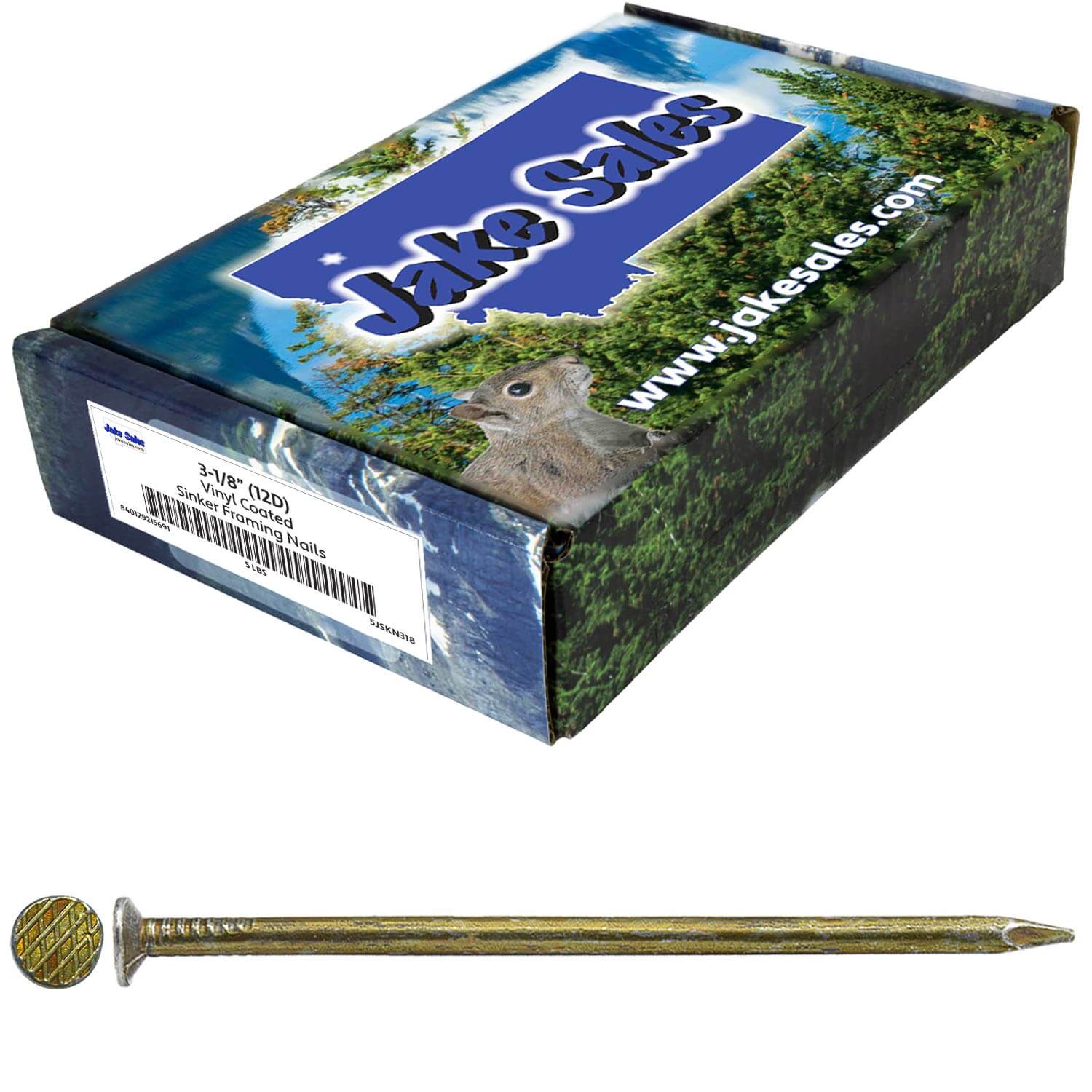 Sinker Framing Nails for General Home construction, remodeling, general carpentry vinyl coated nails. Used for interior framing and structural fastening - Image 9