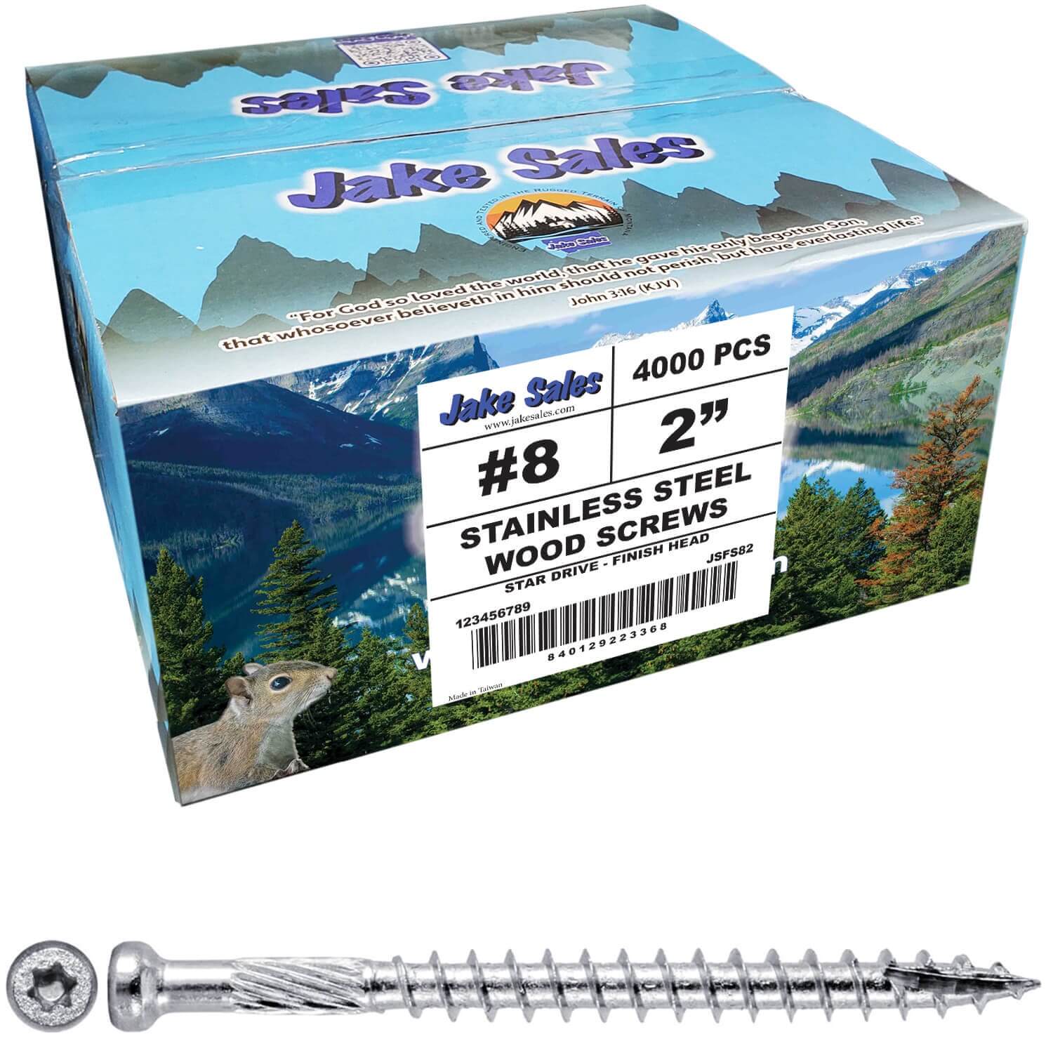 Finish Head Stainless Steel Wood Screw - Marine Grade 316 Stainless Steel for Exterior and Interior Use - Image 2
