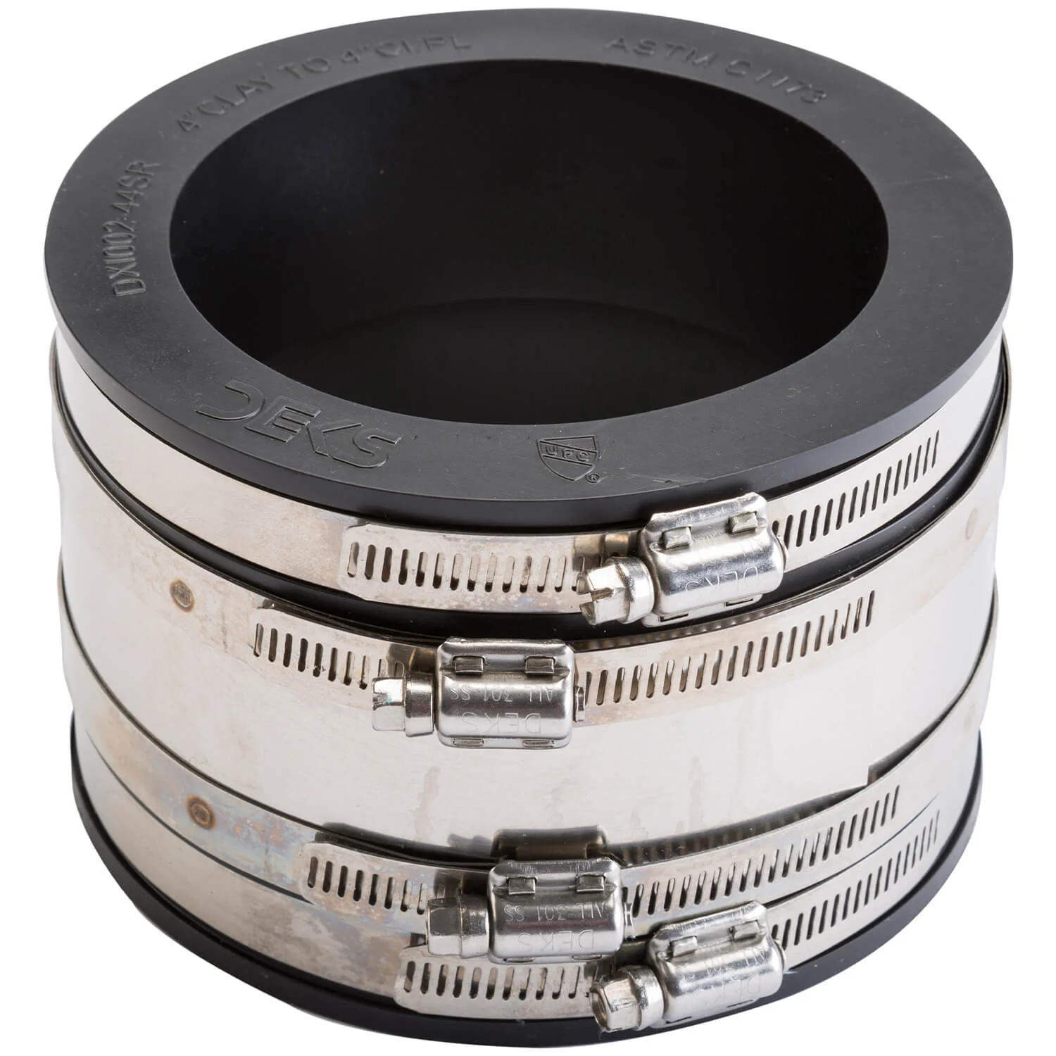 Stainless Steel Non-Shear with Gear Bands Coupler - Flexible With Shear Ring - Clay, Plastic, Copper, Steel or Lead to Clay, Plastic, Copper, Steel or Lead - Image 18
