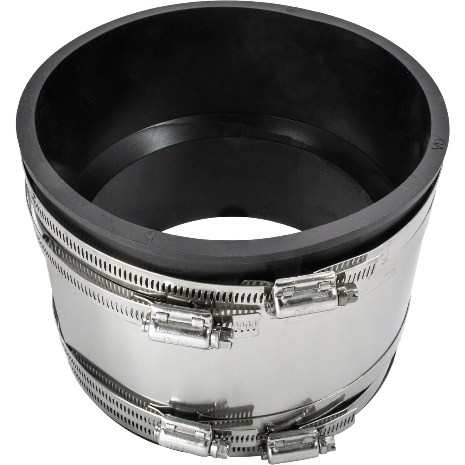 Stainless Steel Non-Shear with Gear Bands Coupler - Flexible With Shear Ring - Clay, Plastic, Copper, Steel or Lead to Clay, Plastic, Copper, Steel or Lead - Image 3