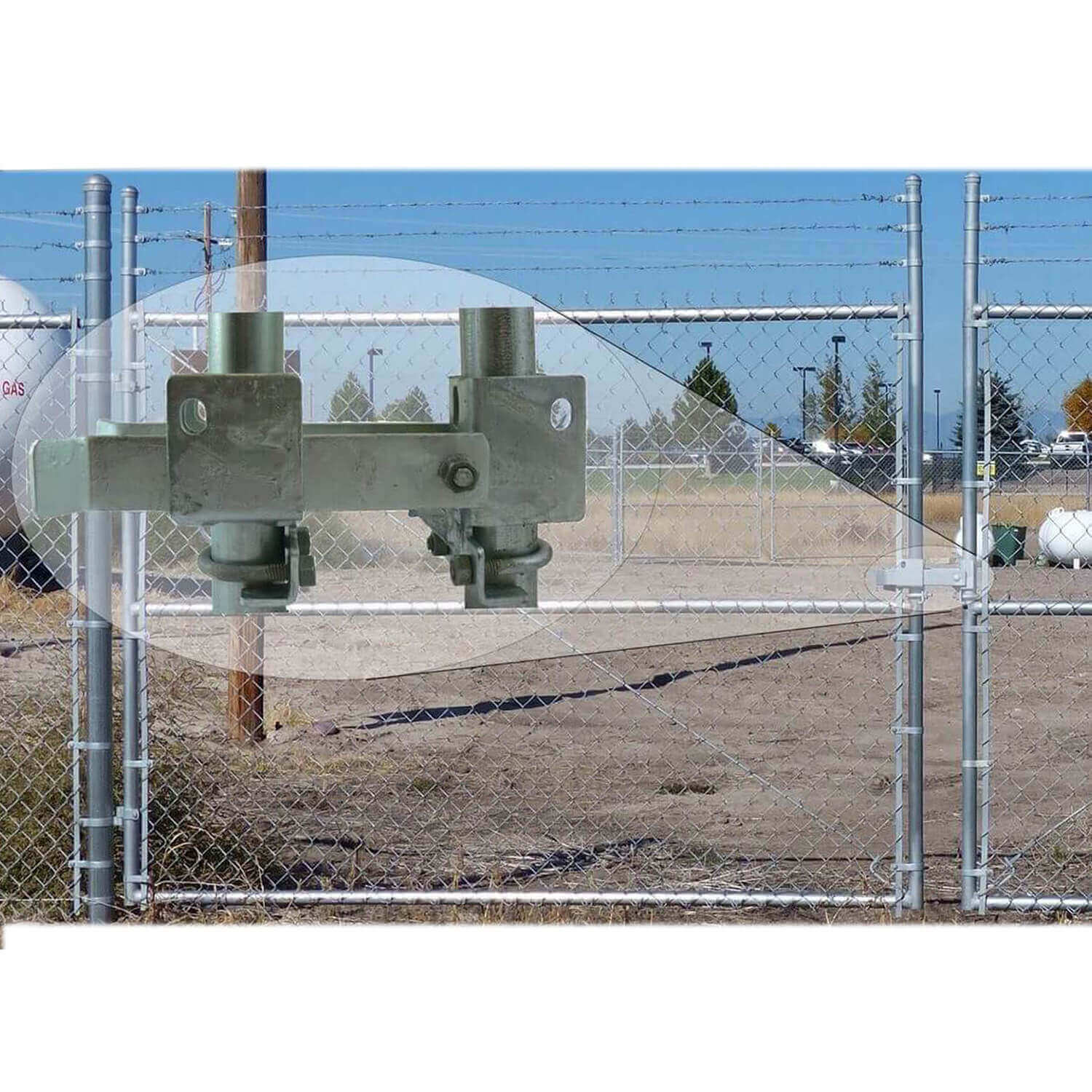 Strong Arm Double Gate Latch - GALVANIZED - Latches Two Gates Together without the Need of a Drop Rod - Image 6