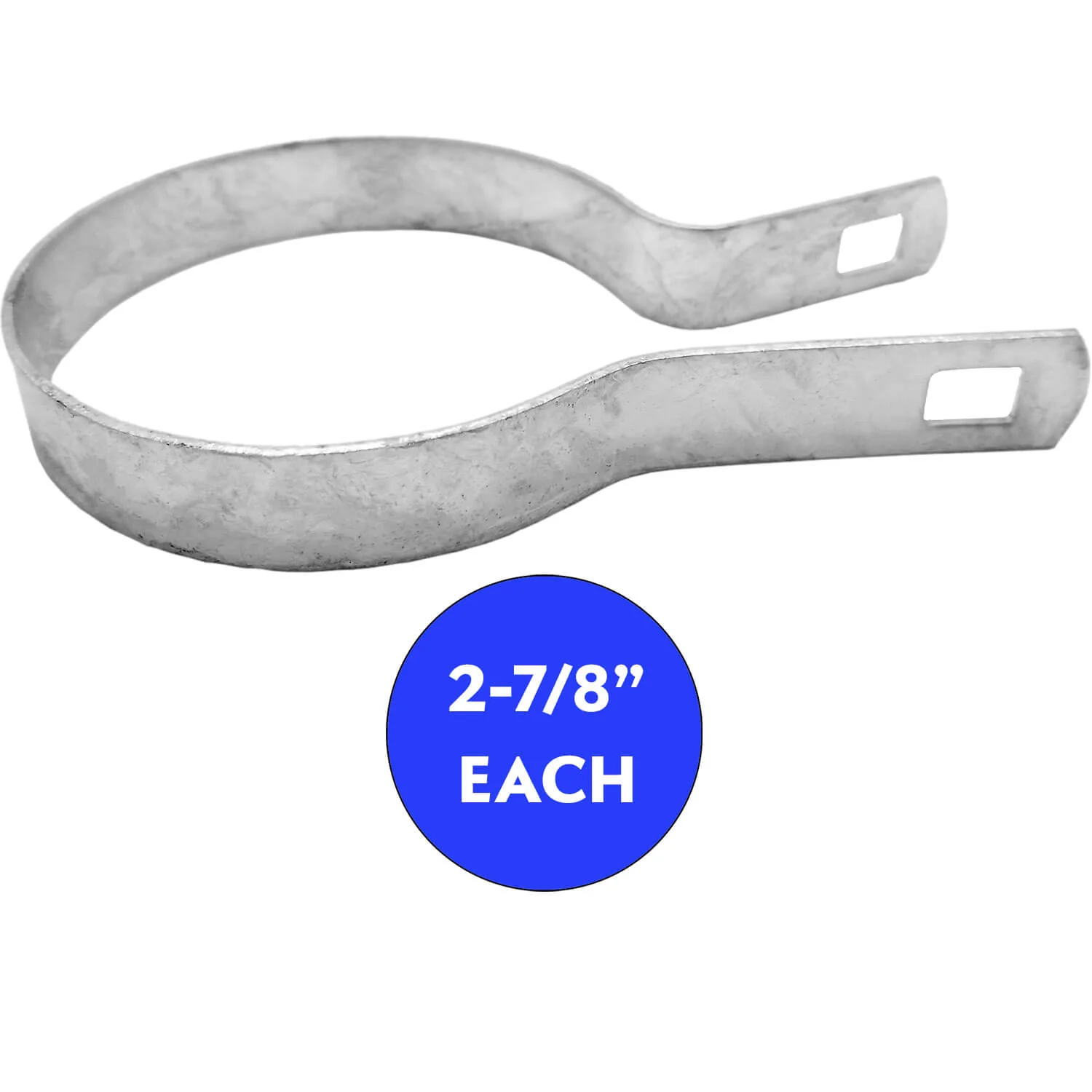 Tension Band for Chain Link Fence - Manufactured from Galvanized Steel to Prevent Rust. Tension Bands Wrap Around the Pipe on the Fence and Attach to a Tension Bar Holding the Chain Link Mesh - Image 9