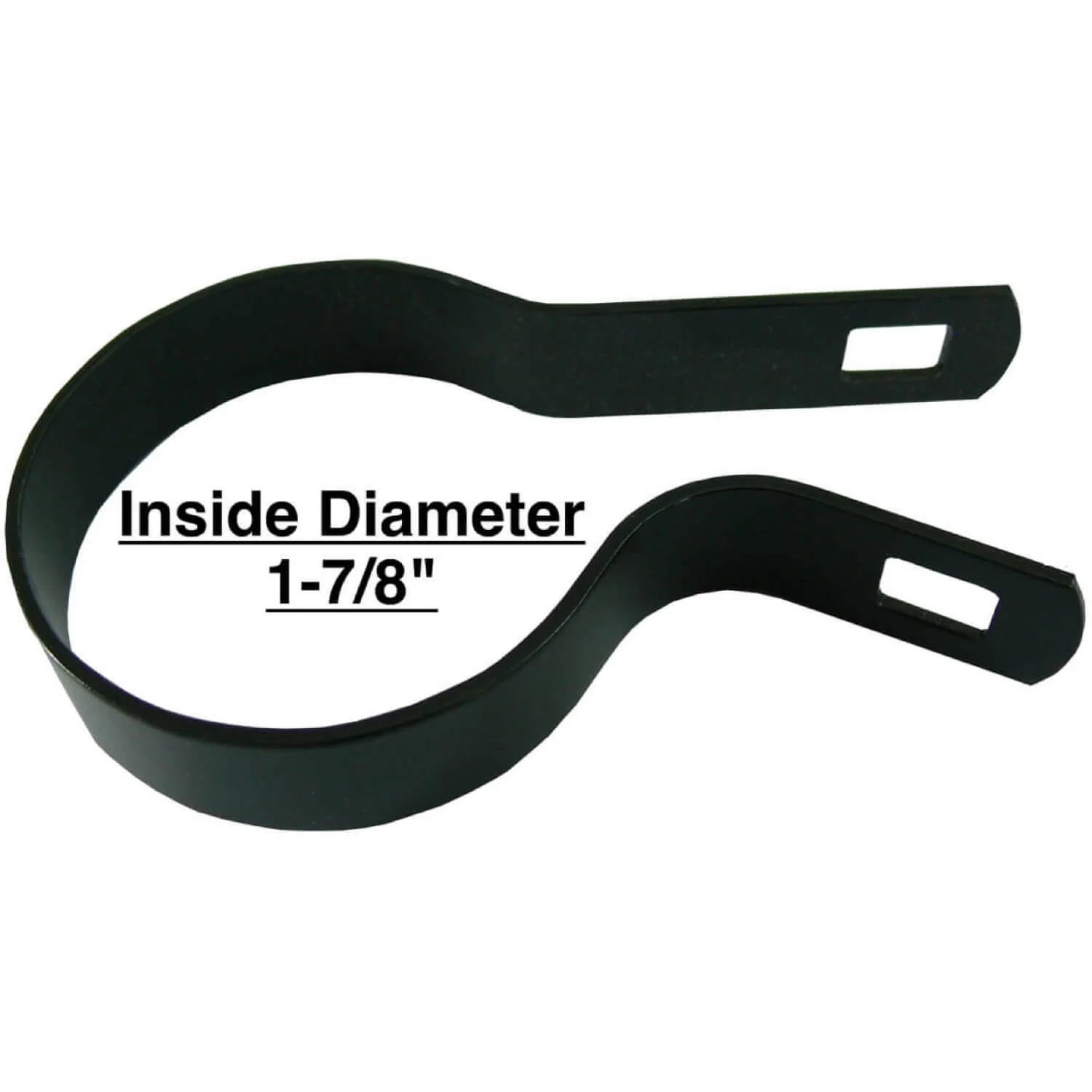 Tension Bands for Chain Link Fence - BLACK Powder Coated Chain Link Tension Band - Image 14