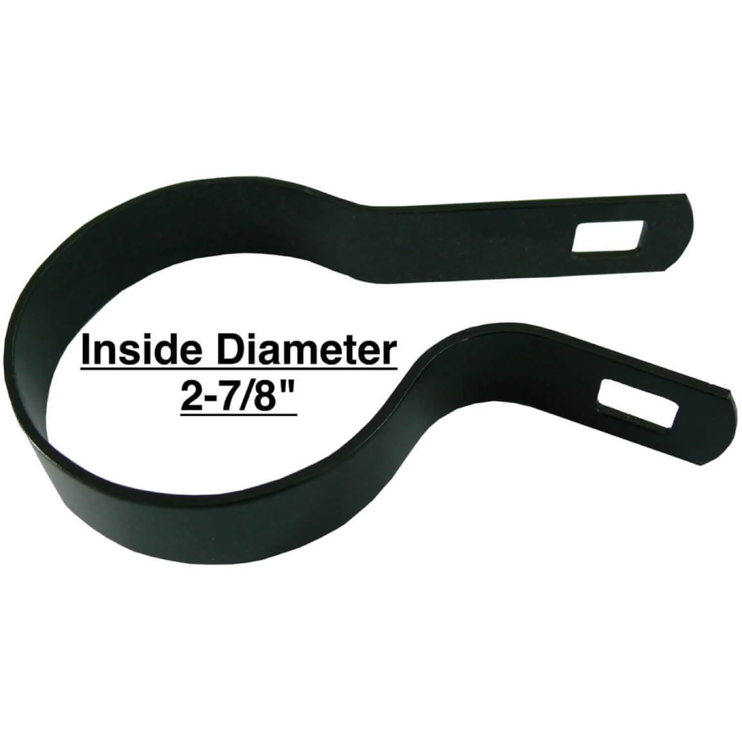 Tension Bands for Chain Link Fence - BLACK Powder Coated Chain Link Tension Band - Image 17