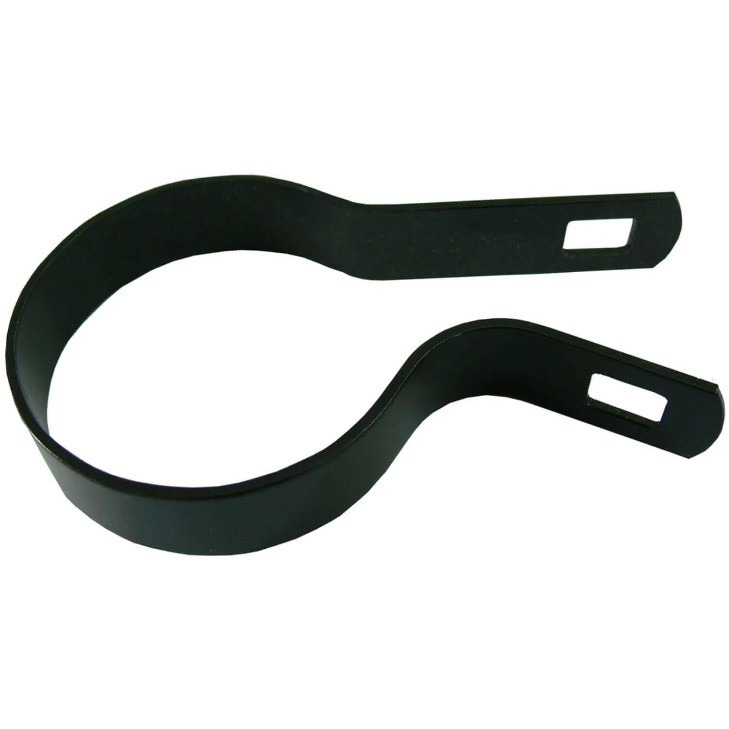 Tension Bands for Chain Link Fence - BLACK Powder Coated Chain Link Tension Band - Image 21