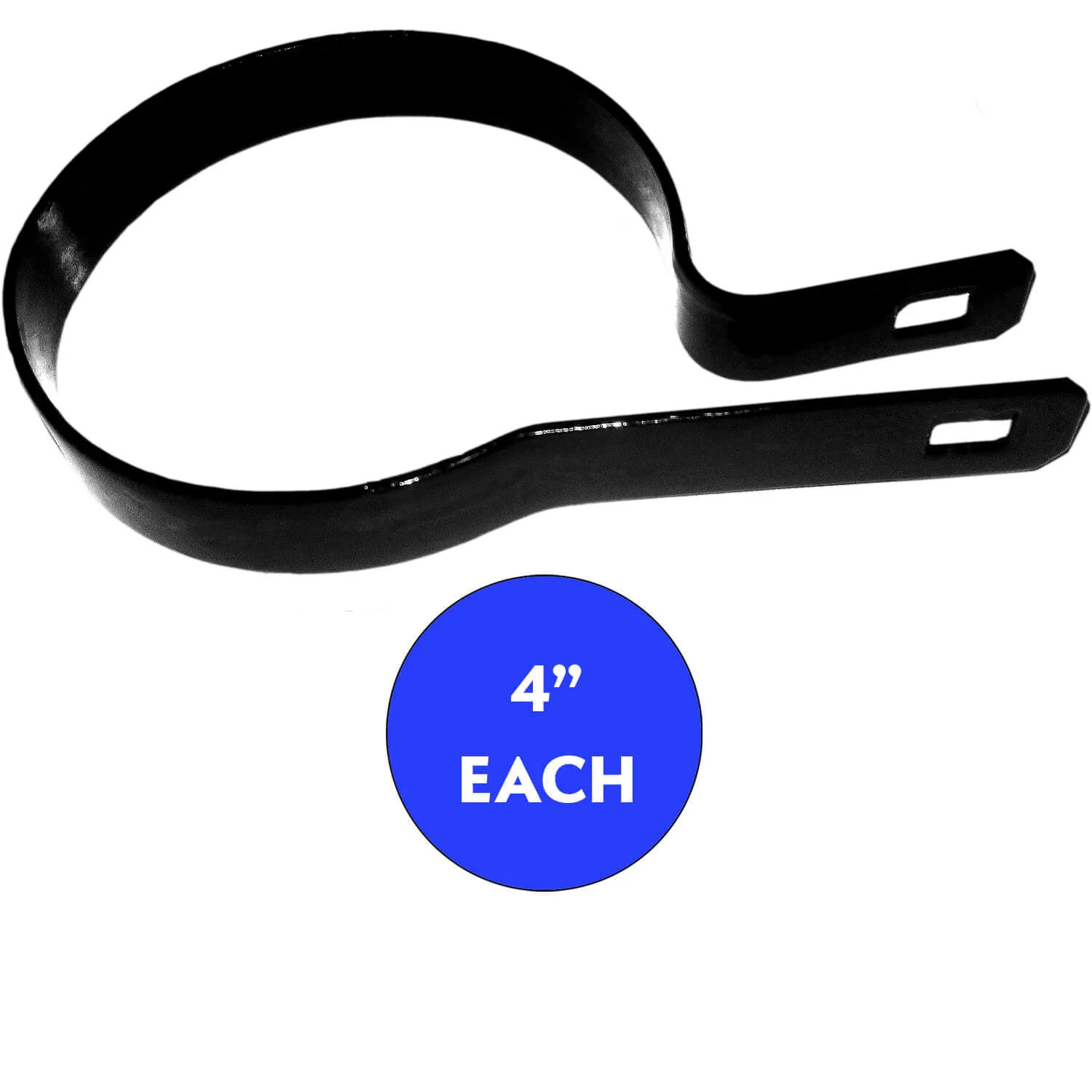 Tension Bands for Chain Link Fence - BLACK Powder Coated Chain Link Tension Band - Image 29