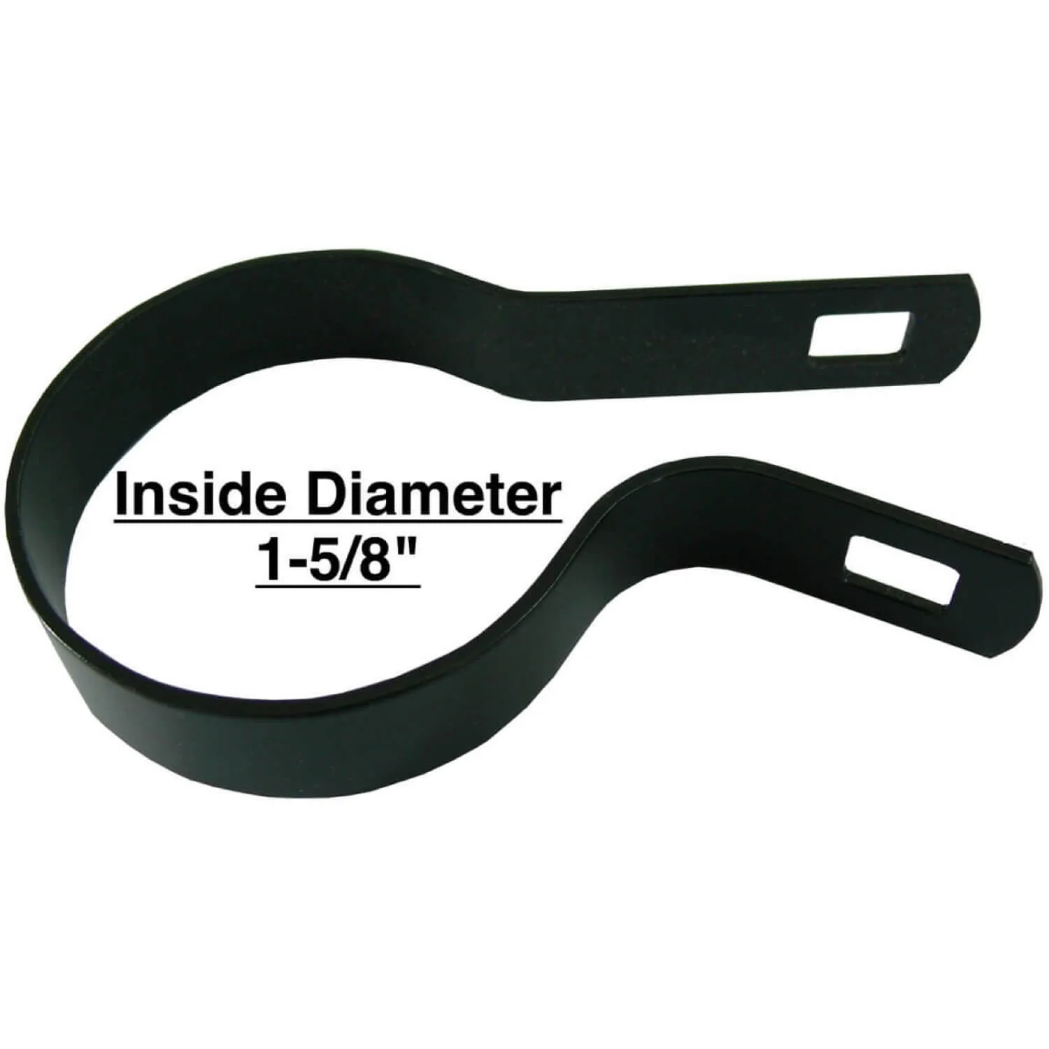 Tension Bands for Chain Link Fence - BLACK Powder Coated Chain Link Tension Band - Image 33