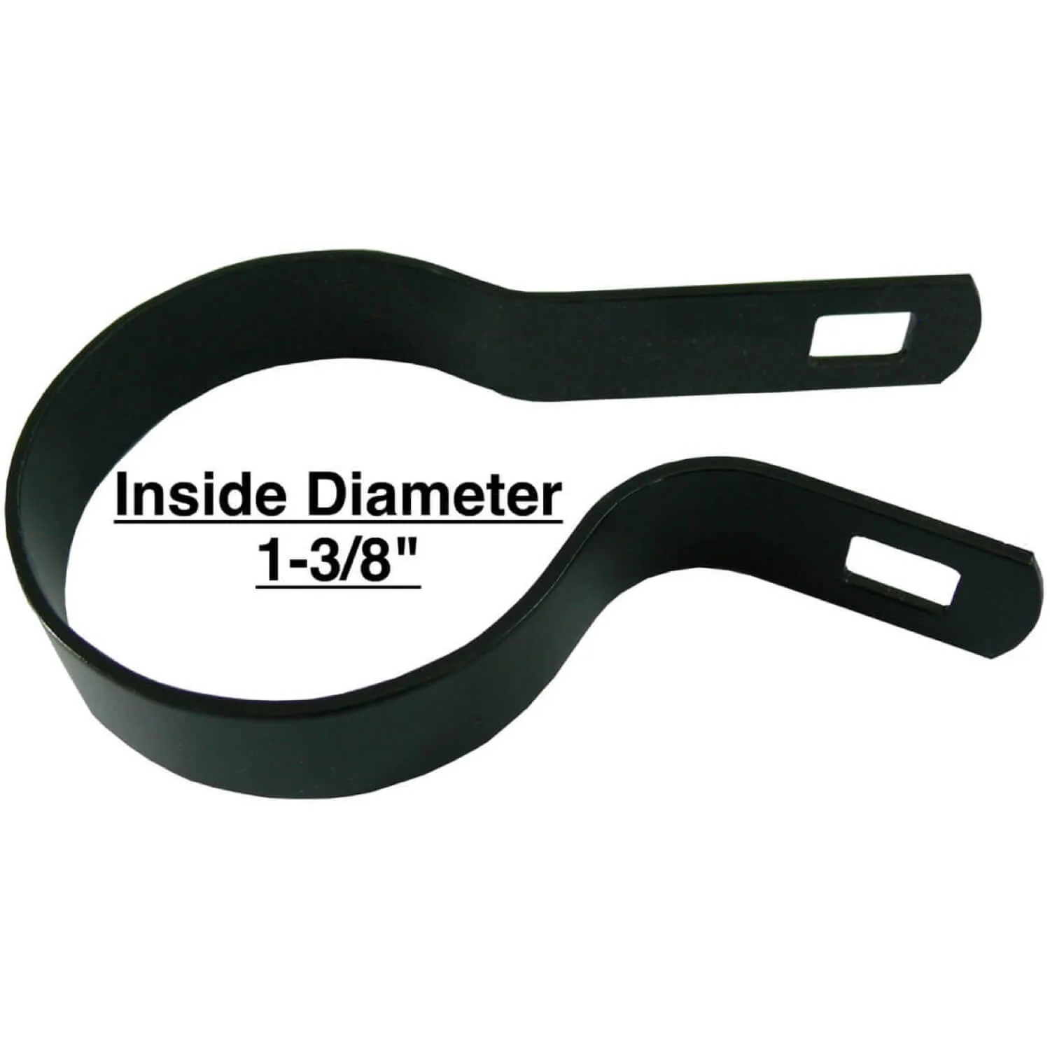 Tension Bands for Chain Link Fence - BLACK Powder Coated Chain Link Tension Band - Image 9