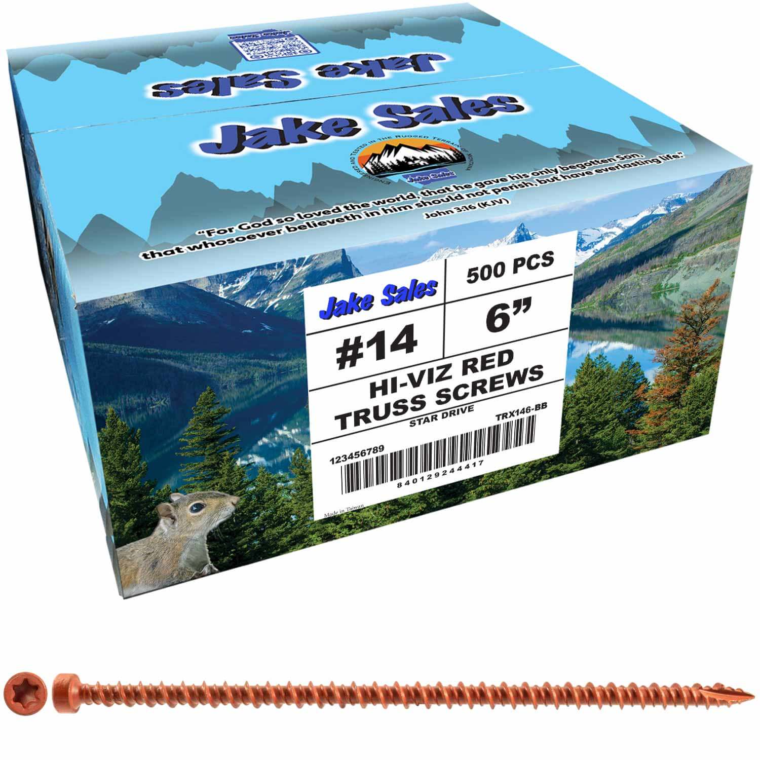 Jake Sales Star Head Coated Truss Screws - Structural Wood Fasteners for Truss and Framing Connections - Heat-Treated Steel, ACQ Compatible - Image 5