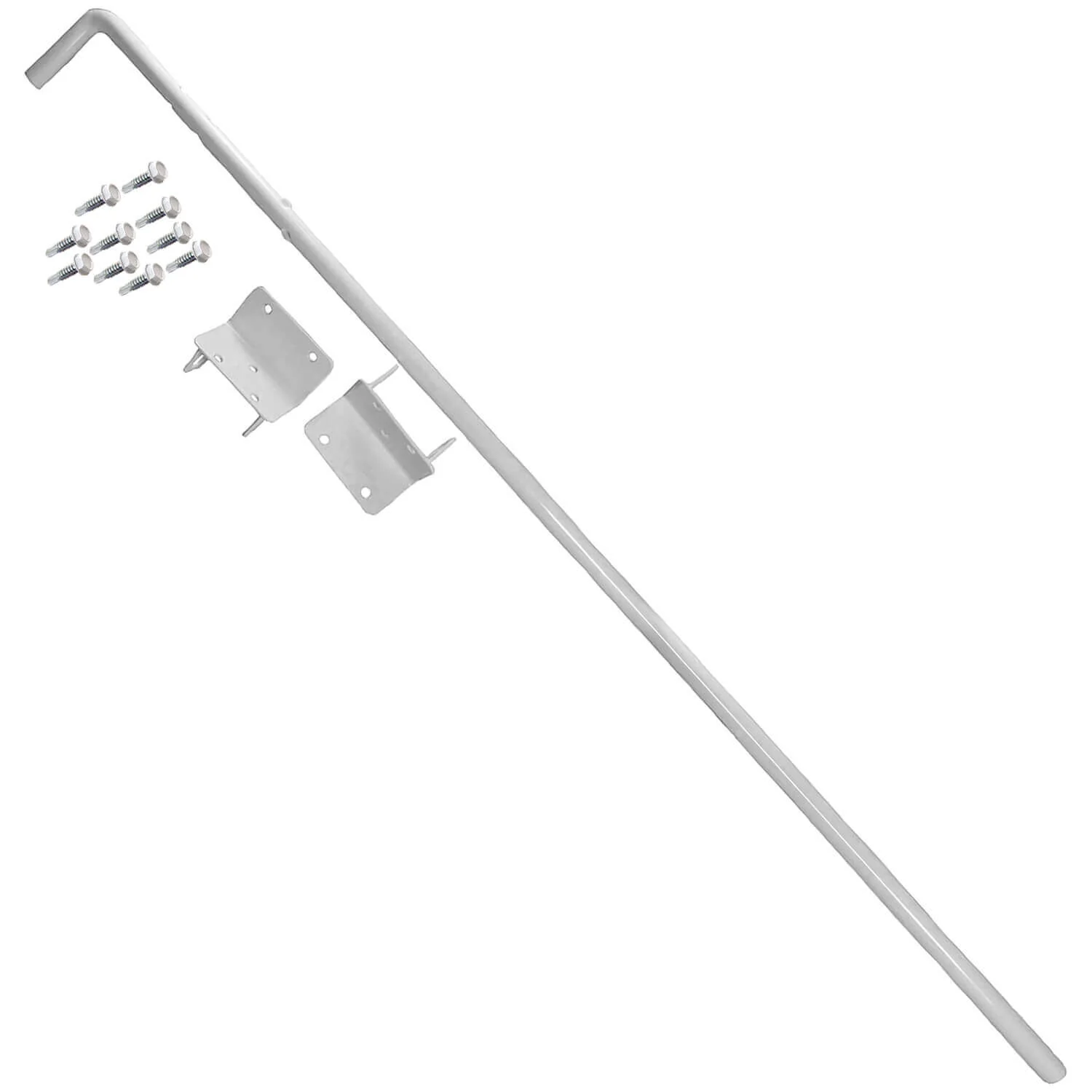 Vinyl Fence Gate Drop Rod - AKA Gate Drop Pin, Cane Bolt - Drop Rod - - Image 25