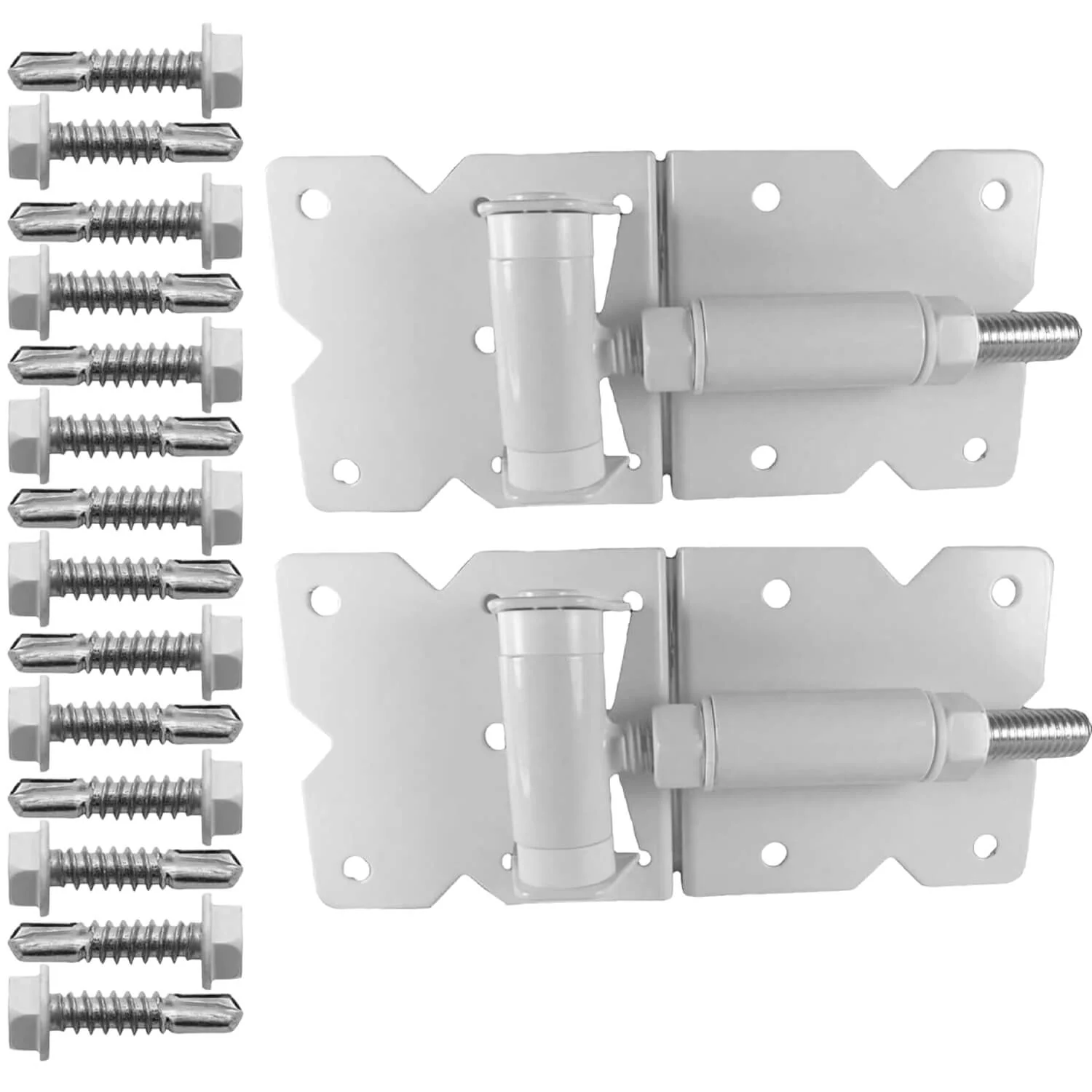 Vinyl Gate Hinges - For Vinyl, PVC or Plastic Fencing. Vinyl Fence Gate Hinges w/Mounting Hardware. Available in Standard, Self-Closing and Stainless Steel - Image 18
