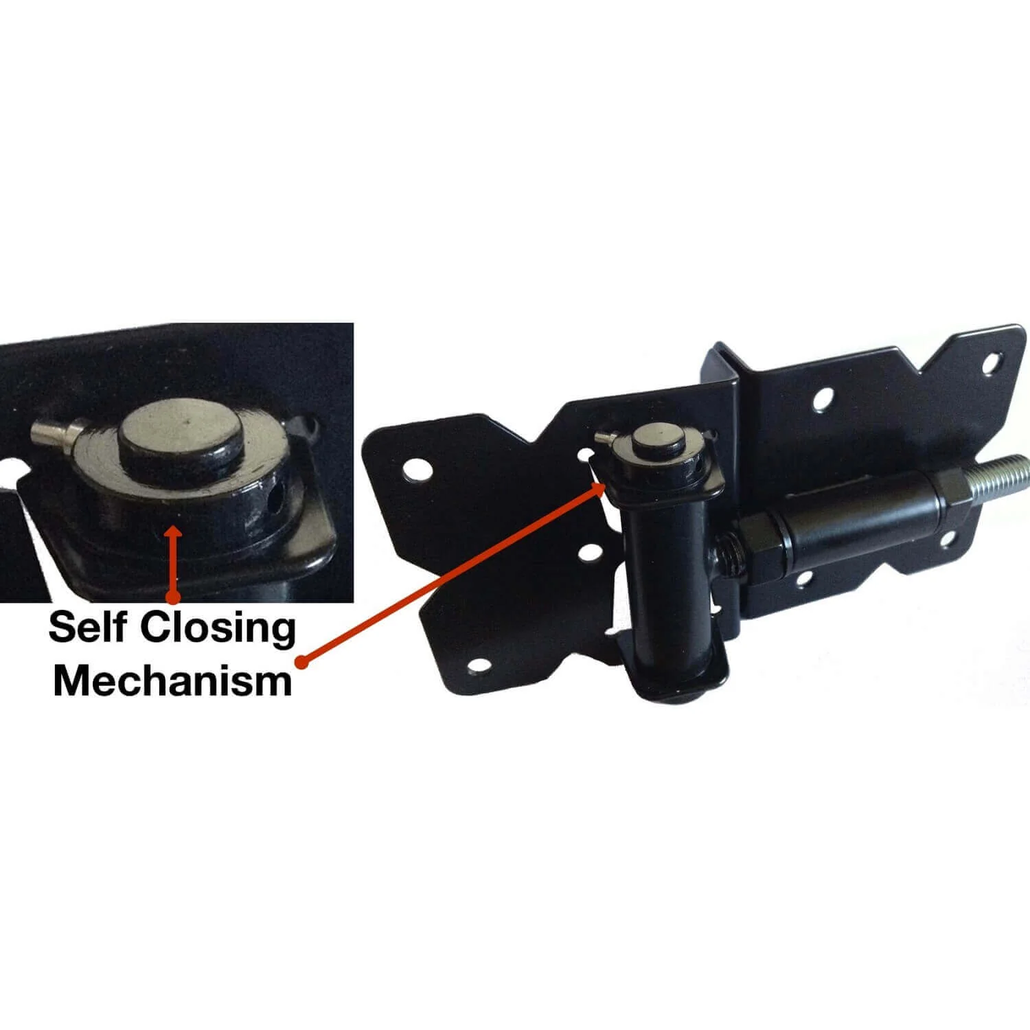 Vinyl Gate Hinges - For Vinyl, PVC or Plastic Fencing. Vinyl Fence Gate Hinges w/Mounting Hardware. Available in Standard, Self-Closing and Stainless Steel - Image 4