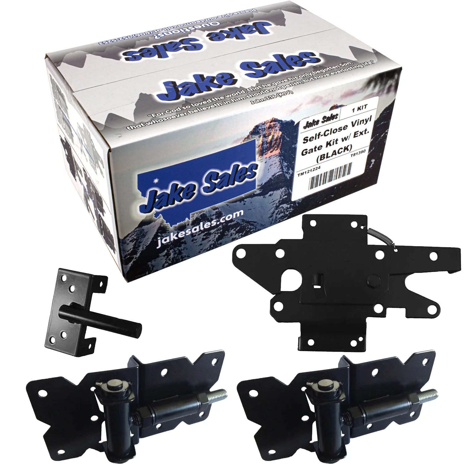 Vinyl Gate Kits in Standard and Self-Closing for Single and Double Gates. Choose from Black or White With or Without Drop Rods. Standard and Extended Gate Latches - Image 19