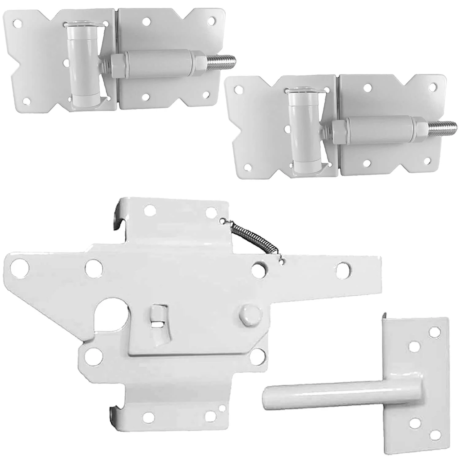 Vinyl Gate Kits in Standard and Self-Closing for Single and Double Gates. Choose from Black or White With or Without Drop Rods. Standard and Extended Gate Latches - Image 24
