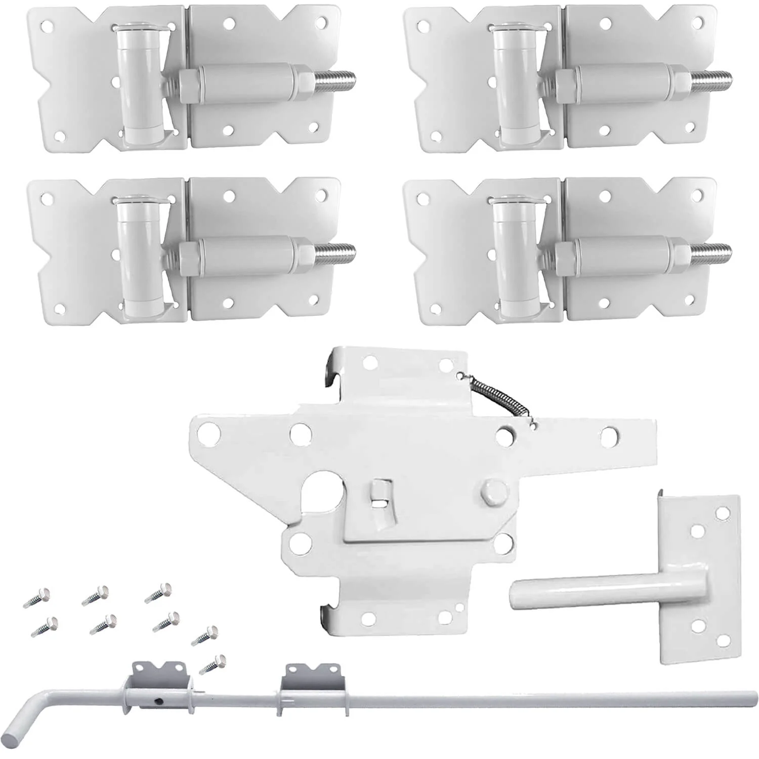 Vinyl Gate Kits in Standard and Self-Closing for Single and Double Gates. Choose from Black or White With or Without Drop Rods. Standard and Extended Gate Latches - Image 8
