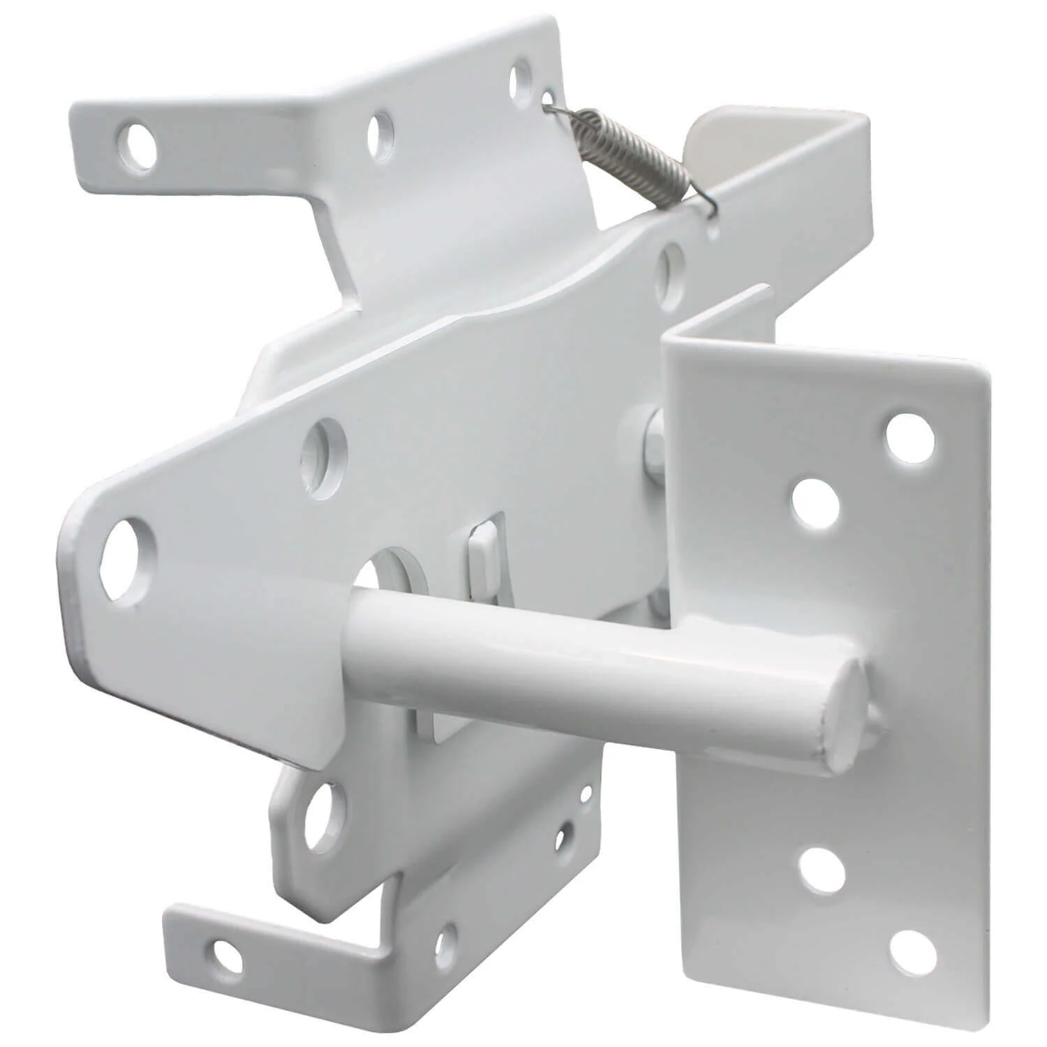 Vinyl Gate Latch for Vinyl, Wood, PVC etc Fencing. Fence Gate Latch w/Mounting Hardware - Gate Latches have a 90 Degree Bracket Resulting in a Positive Latch to Gate Connection - Image 5
