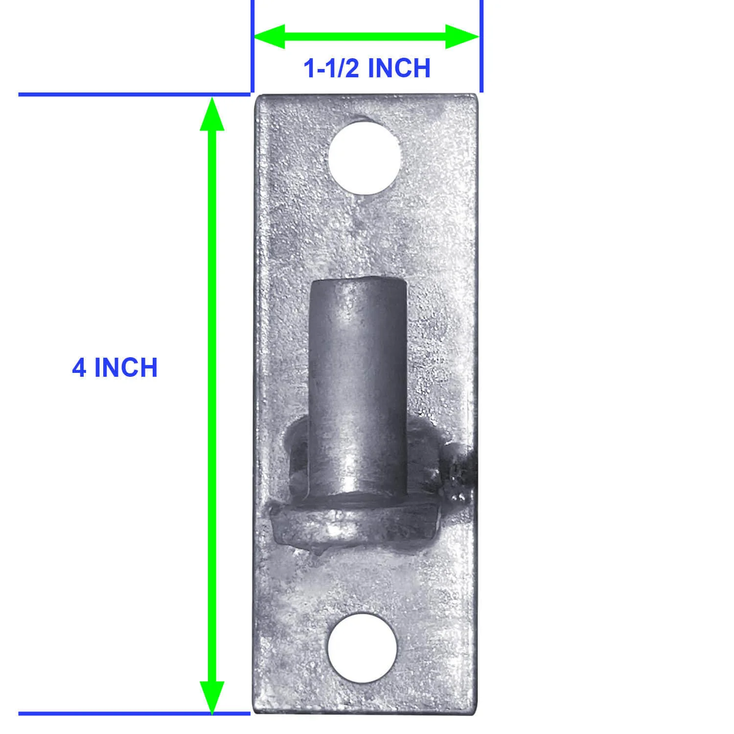 WALL MOUNT FLAT BACK Chain Link Fence Gate Hinge - 5/8 Hinge Pin - Image 4