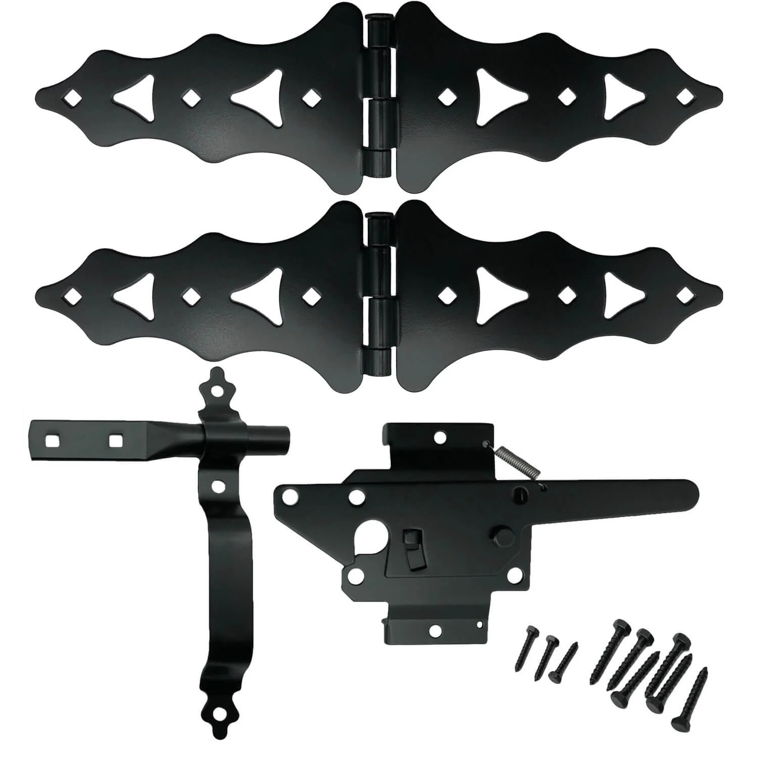 Jake Sales Gate Hardware Kits - Single/Double Gates, Dual Latch, Black Coated - Image 11