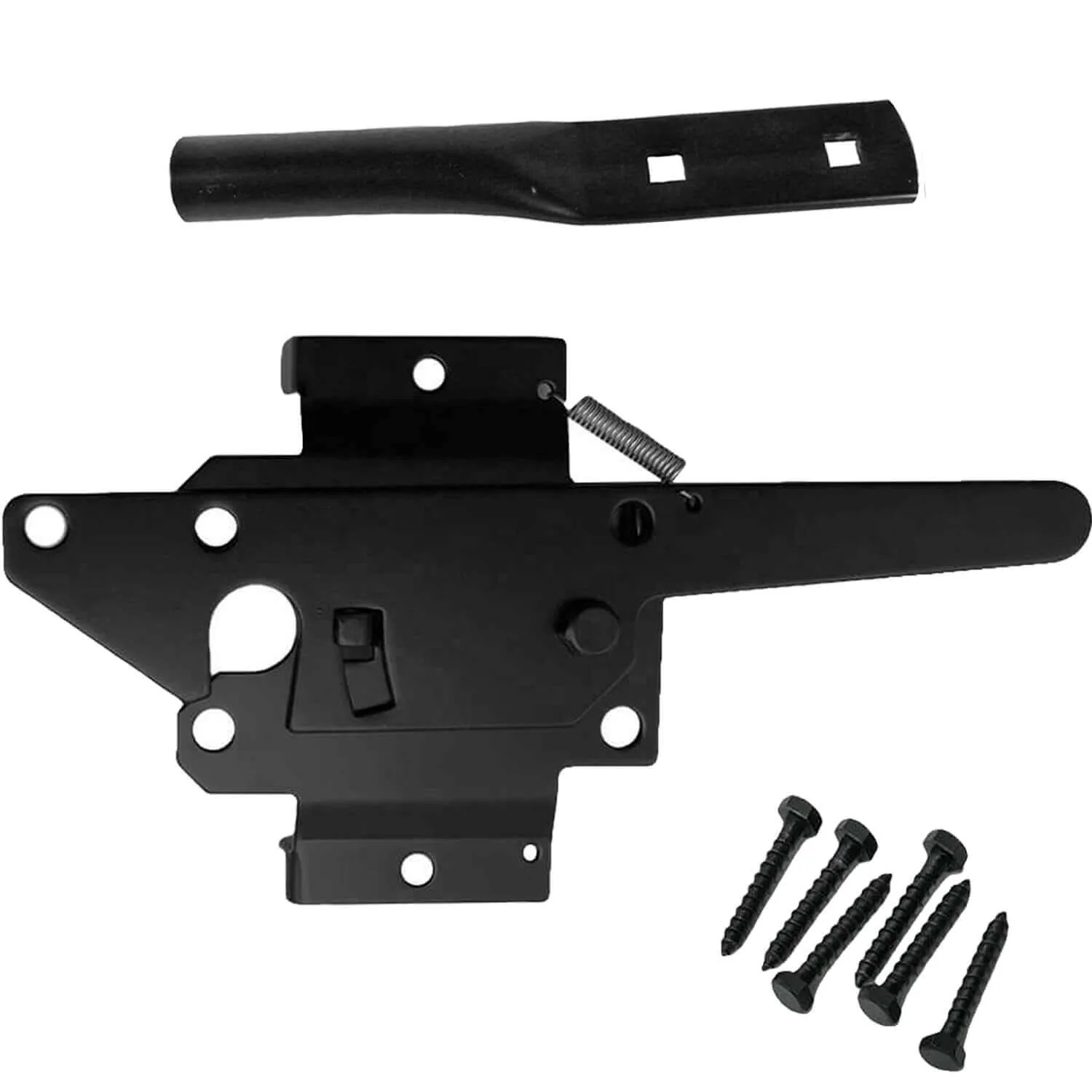 Jake Sales Gate Hardware Kits - Single/Double Gates, Dual Latch, Black Coated - Image 5