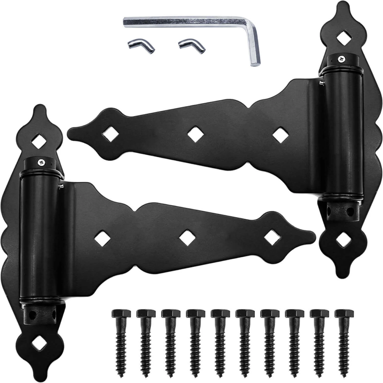 Black Wood Gate Hinges | Self-Closing & Standard Hinges - Image 14