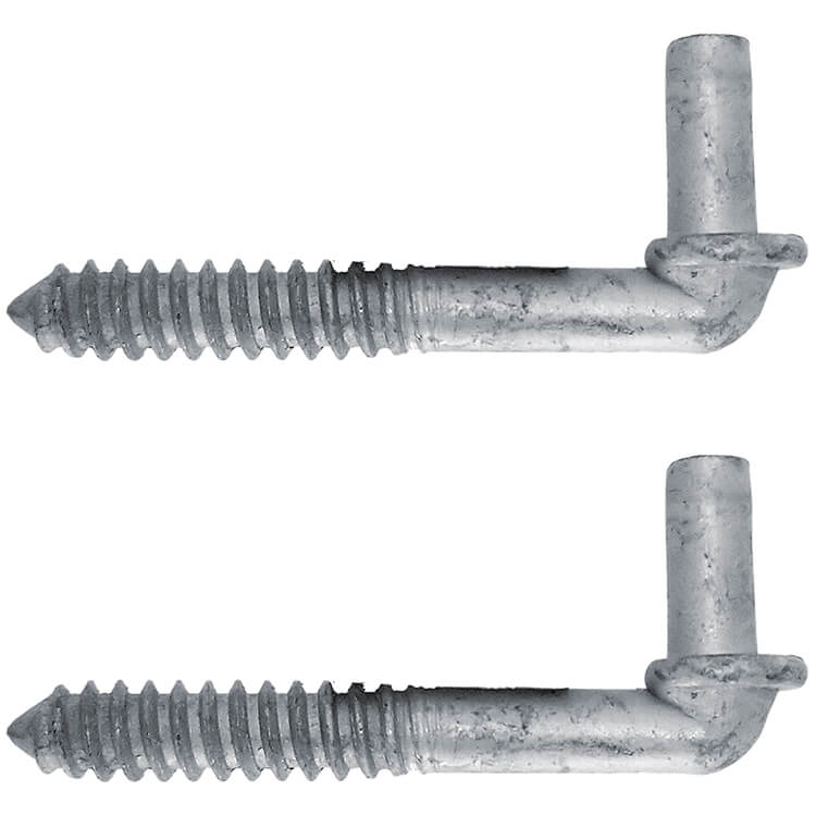 Heavy-Duty Lag Screw Gate Hinge for Wood Fence Posts and Gates – Galvanized Steel - Image 10