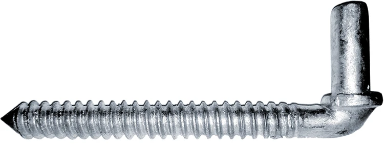 Heavy-Duty Lag Screw Gate Hinge for Wood Fence Posts and Gates – Galvanized Steel - Image 6