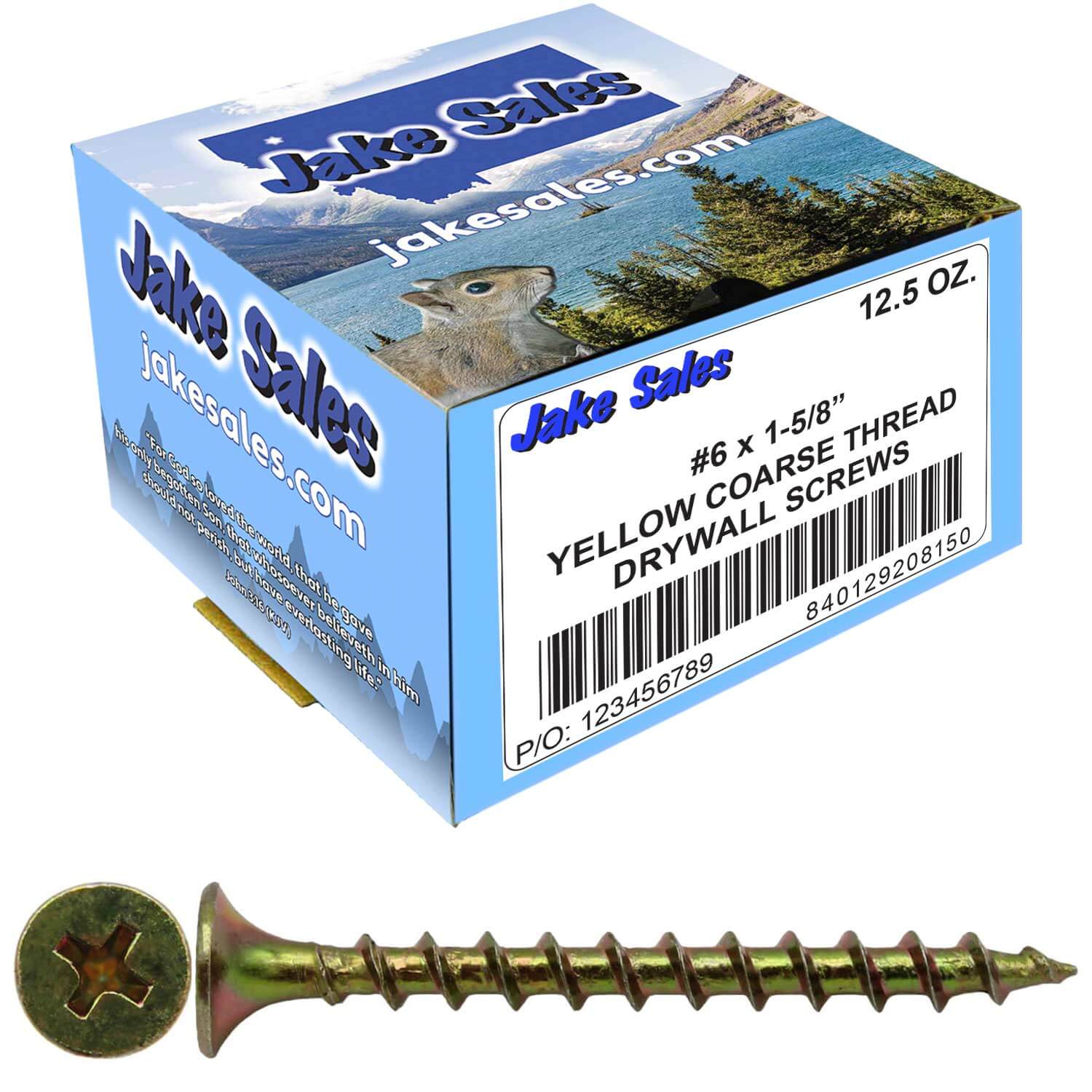 Yellow Zinc Coarse Thread Drywall, Gypsum board, Sheetrock, Plasterboard Screws. Use for all purpose wood screws - Image 111