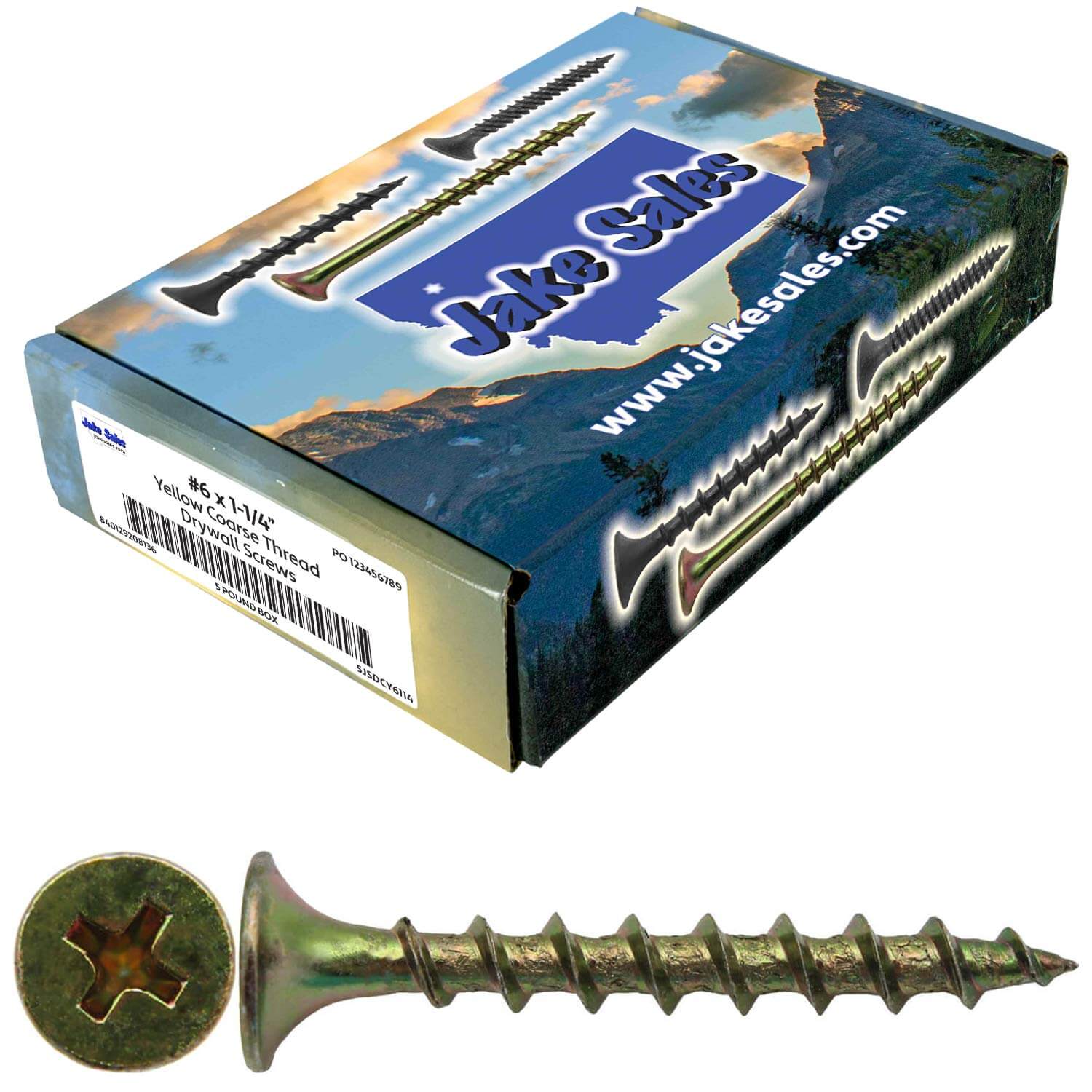 Yellow Zinc Coarse Thread Drywall, Gypsum board, Sheetrock, Plasterboard Screws. Use for all purpose wood screws - Image 74