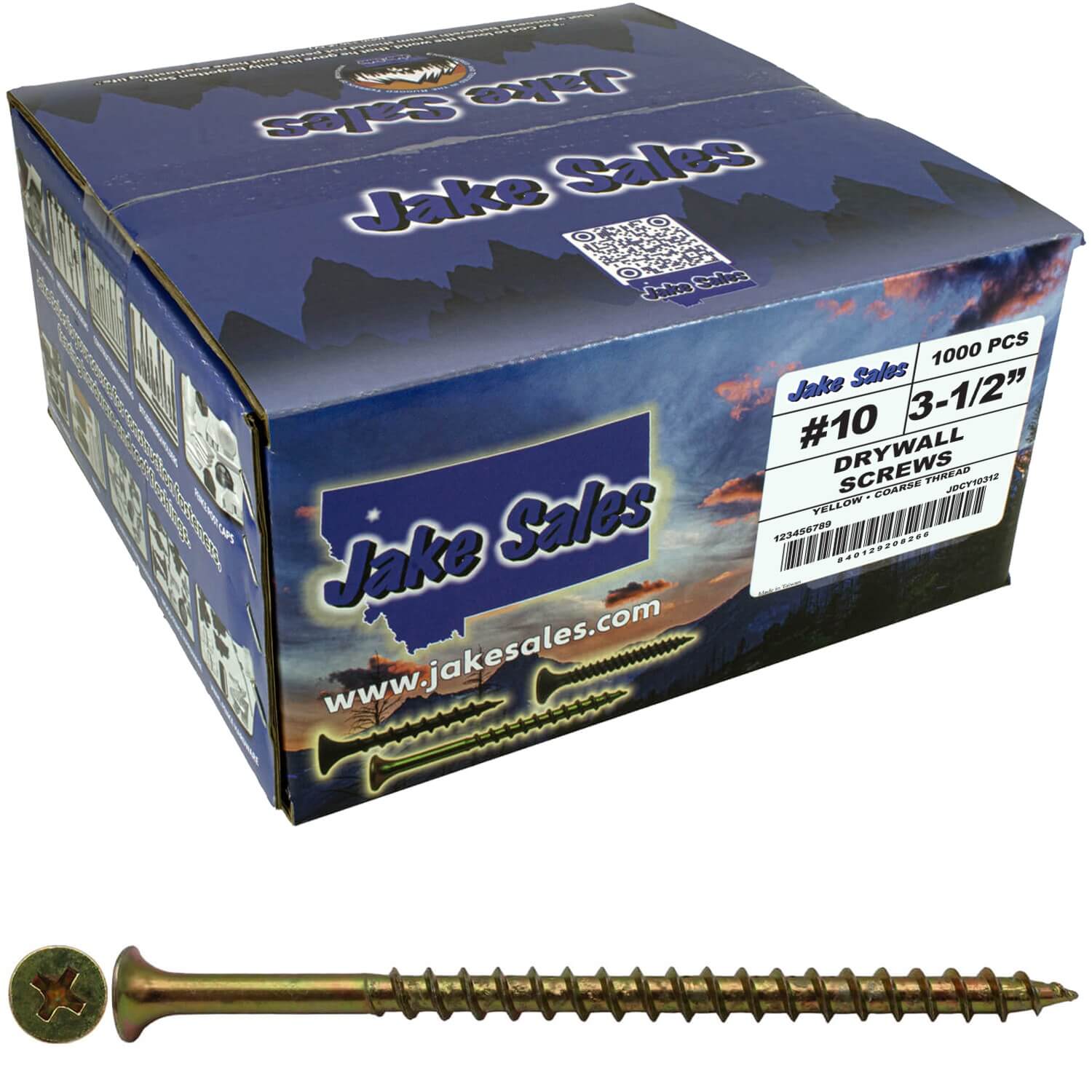 Yellow Zinc Coarse Thread Drywall, Gypsum board, Sheetrock, Plasterboard Screws. Use for all purpose wood screws - Image 89