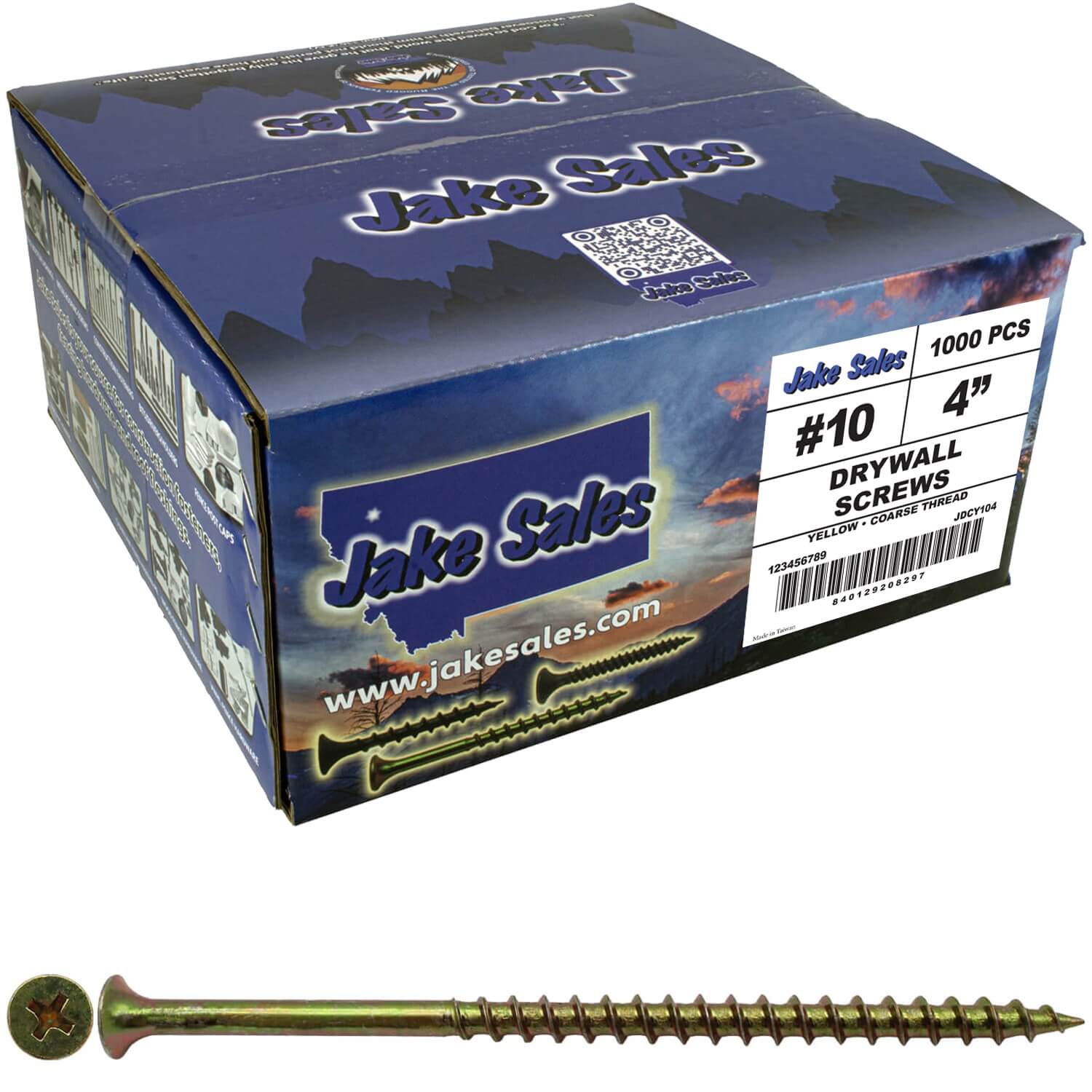 Yellow Zinc Coarse Thread Drywall, Gypsum board, Sheetrock, Plasterboard Screws. Use for all purpose wood screws - Image 92
