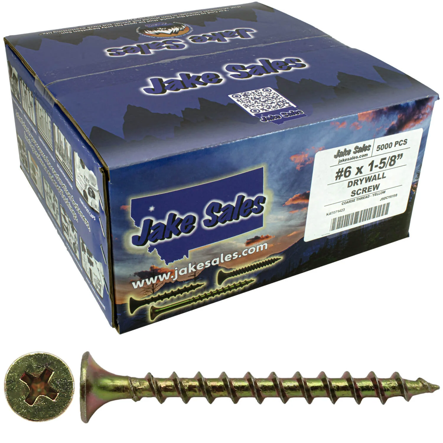 Yellow Zinc Coarse Thread Drywall, Gypsum board, Sheetrock, Plasterboard Screws. Use for all purpose wood screws - Image 96